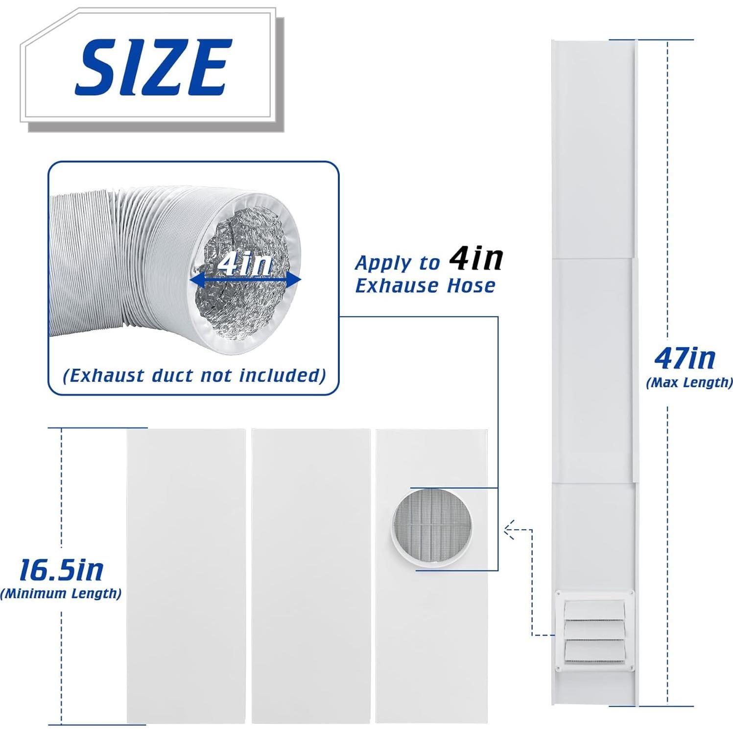 Kit de Ventana para Ventilación de Secadora Zhongshan SP-04