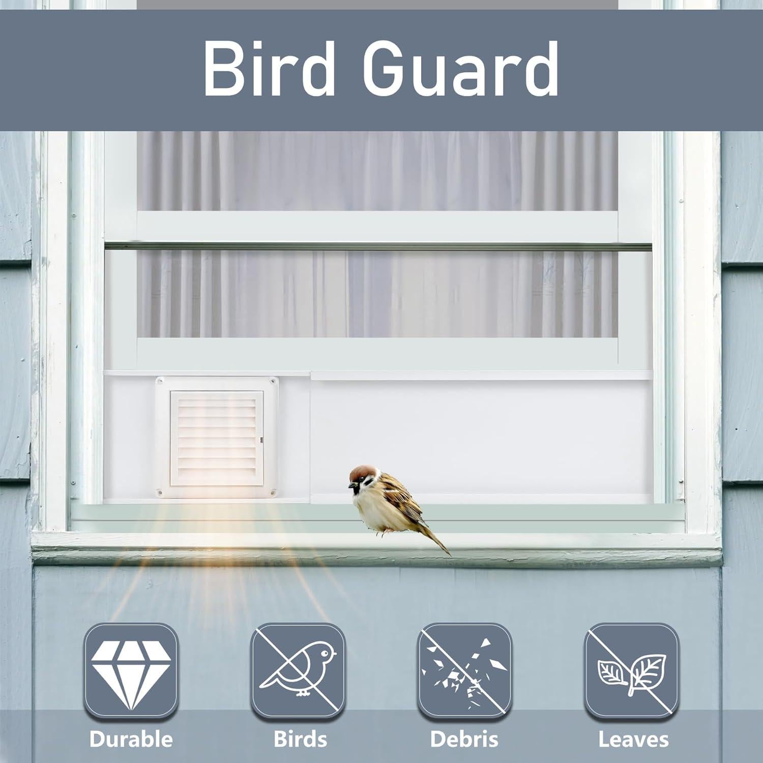 Kit de Ventana para Ventilación de Secadora Flamorrow 4"