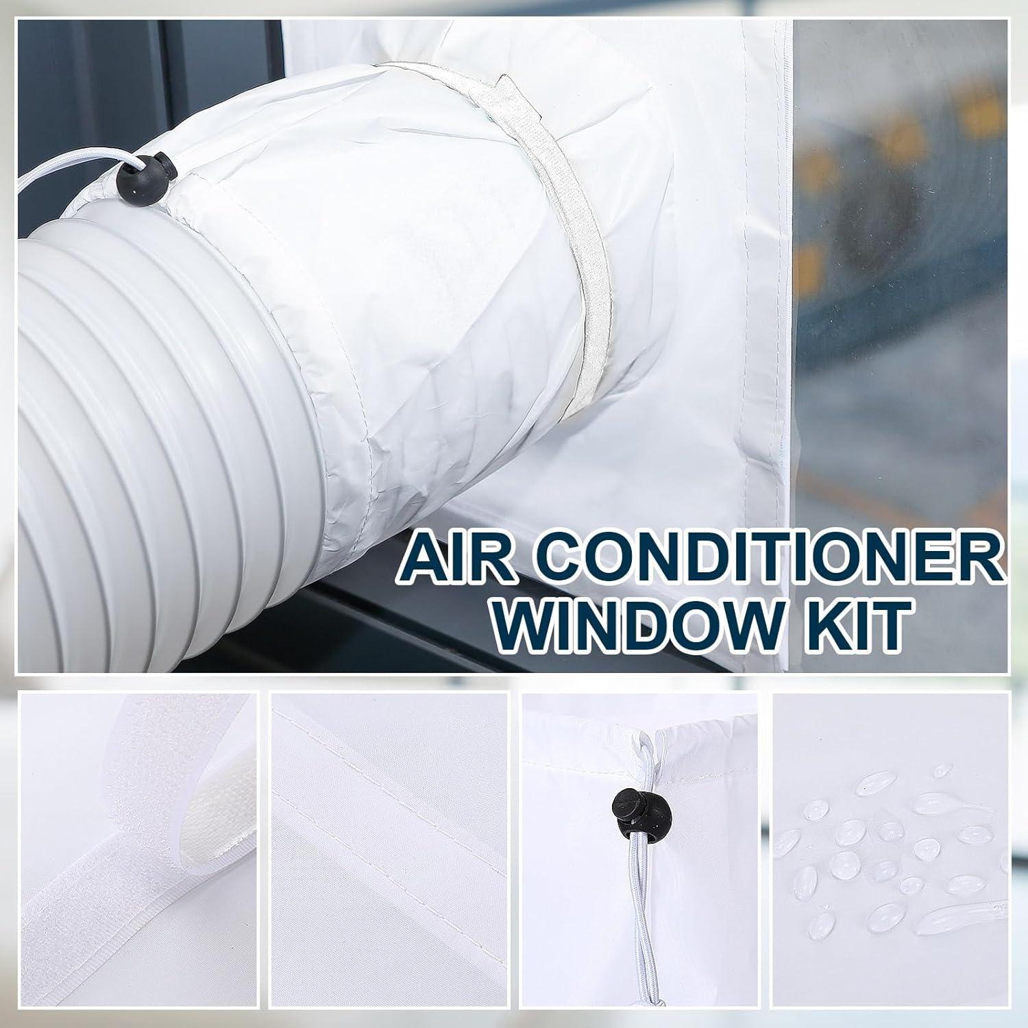 Kit de Sello de Ventana para Aire Acondicionado Nuanchu 25x100-160cm