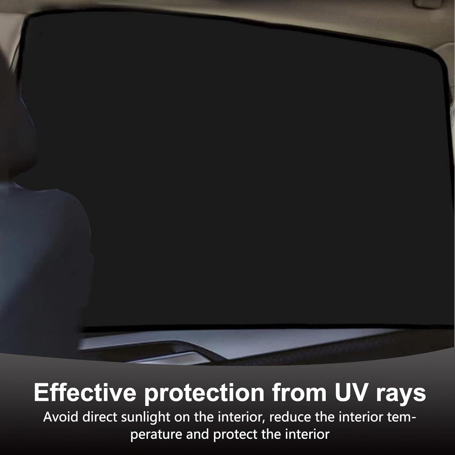 Cortinas de Privacidad para Automóviles Arwrilt 4 PCS Plata