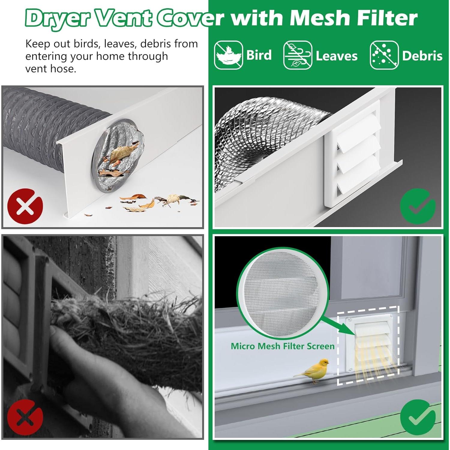 Kit de Ventilación para Ventana de Secadora Forestchill 4"