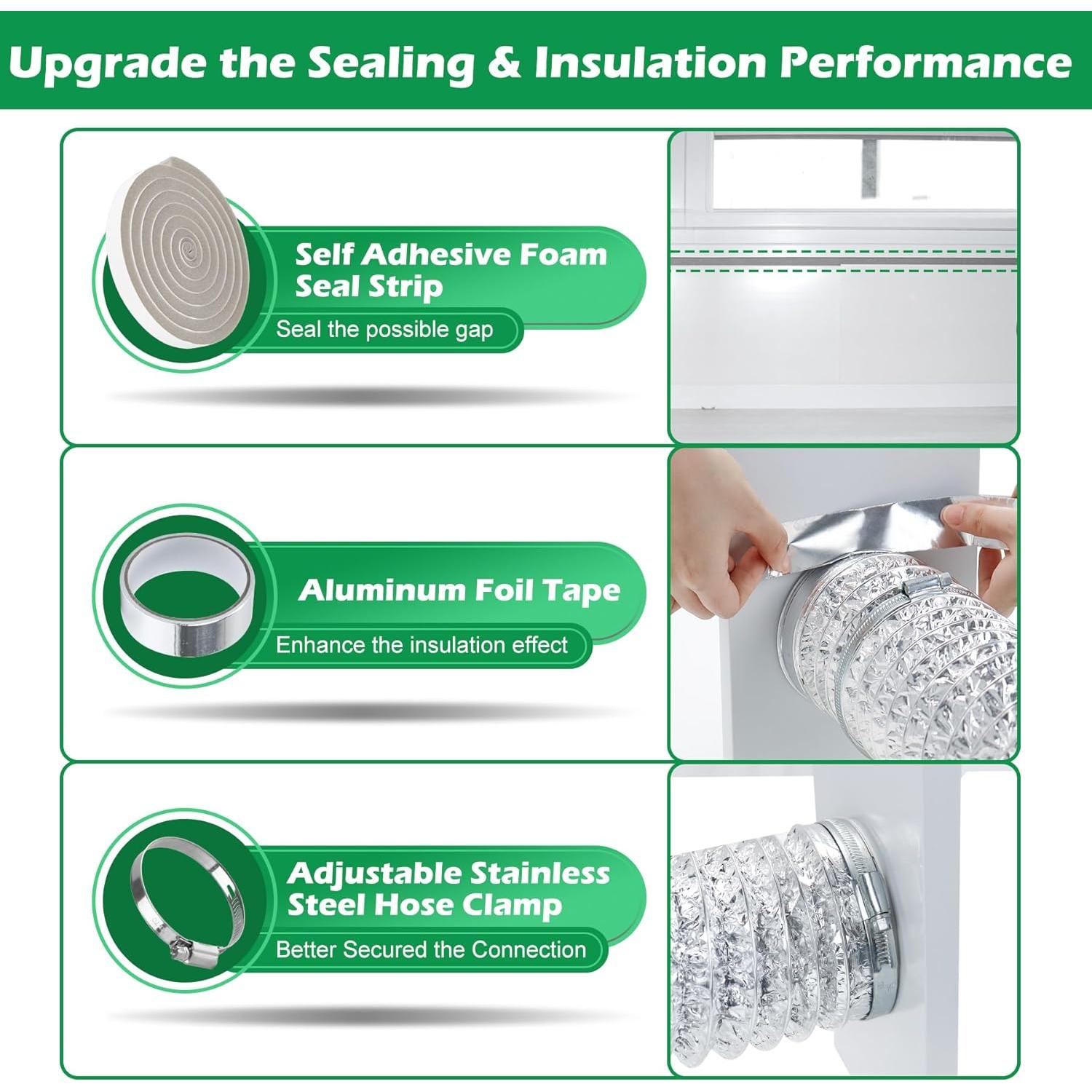 Kit de Ventilación para Ventana de Secadora Forestchill 4"