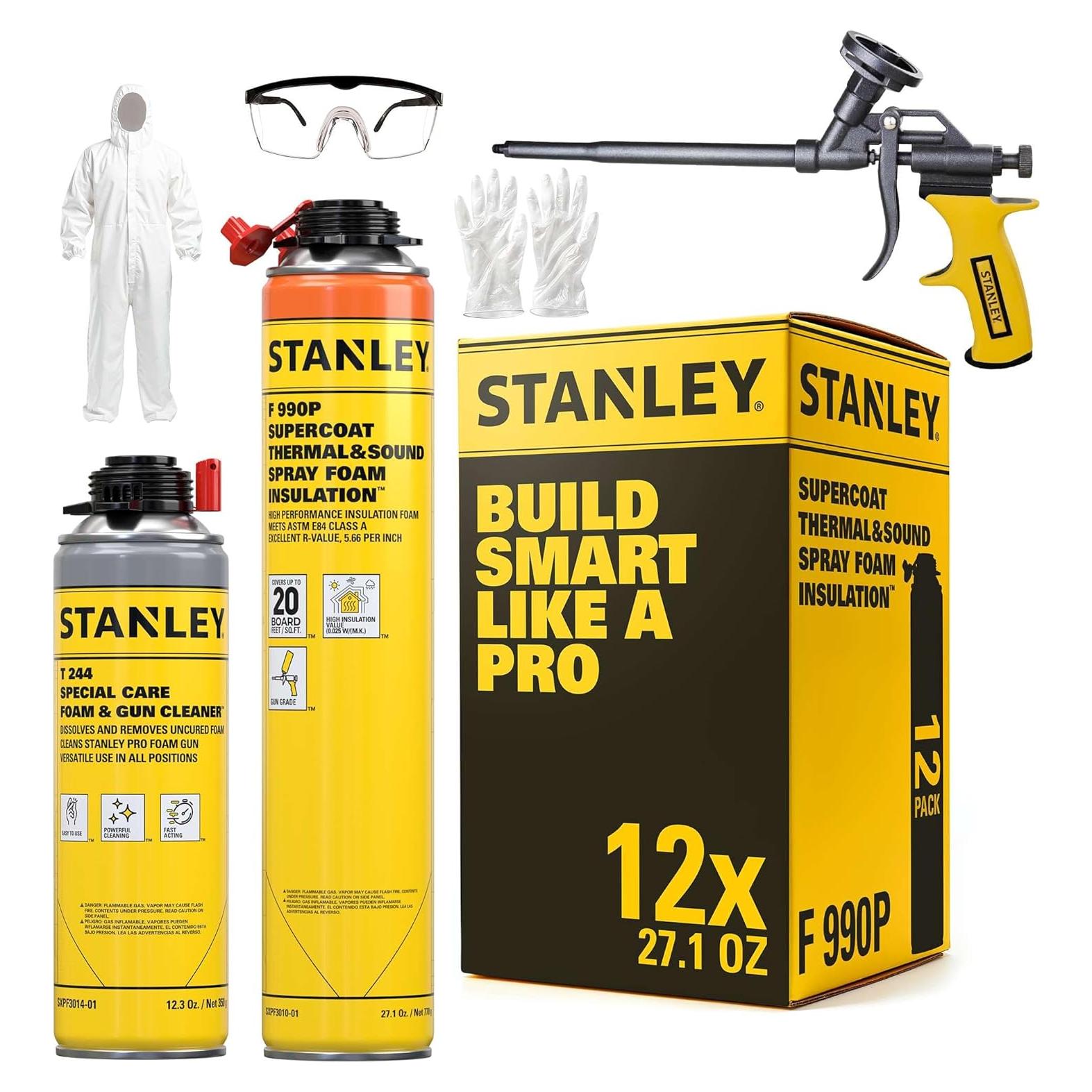 Kit de Aislamiento de Espuma en Spray Stanley 765g - Cubre 22.3 m²