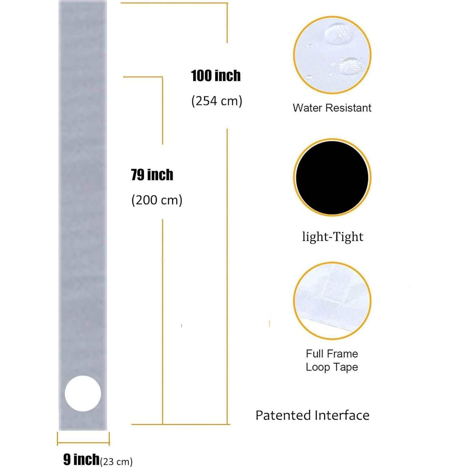 Kit de Ventilación para Aire Acondicionado Portátil tBesme - Sello Universal para Puertas Deslizantes 198-249 cm