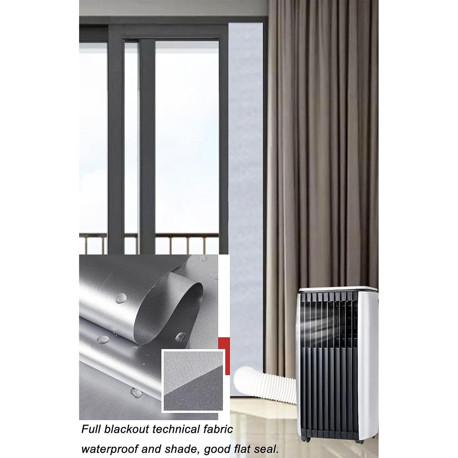 Kit de Ventilación para Aire Acondicionado Portátil tBesme - Sello Universal para Puertas Deslizantes 198-249 cm