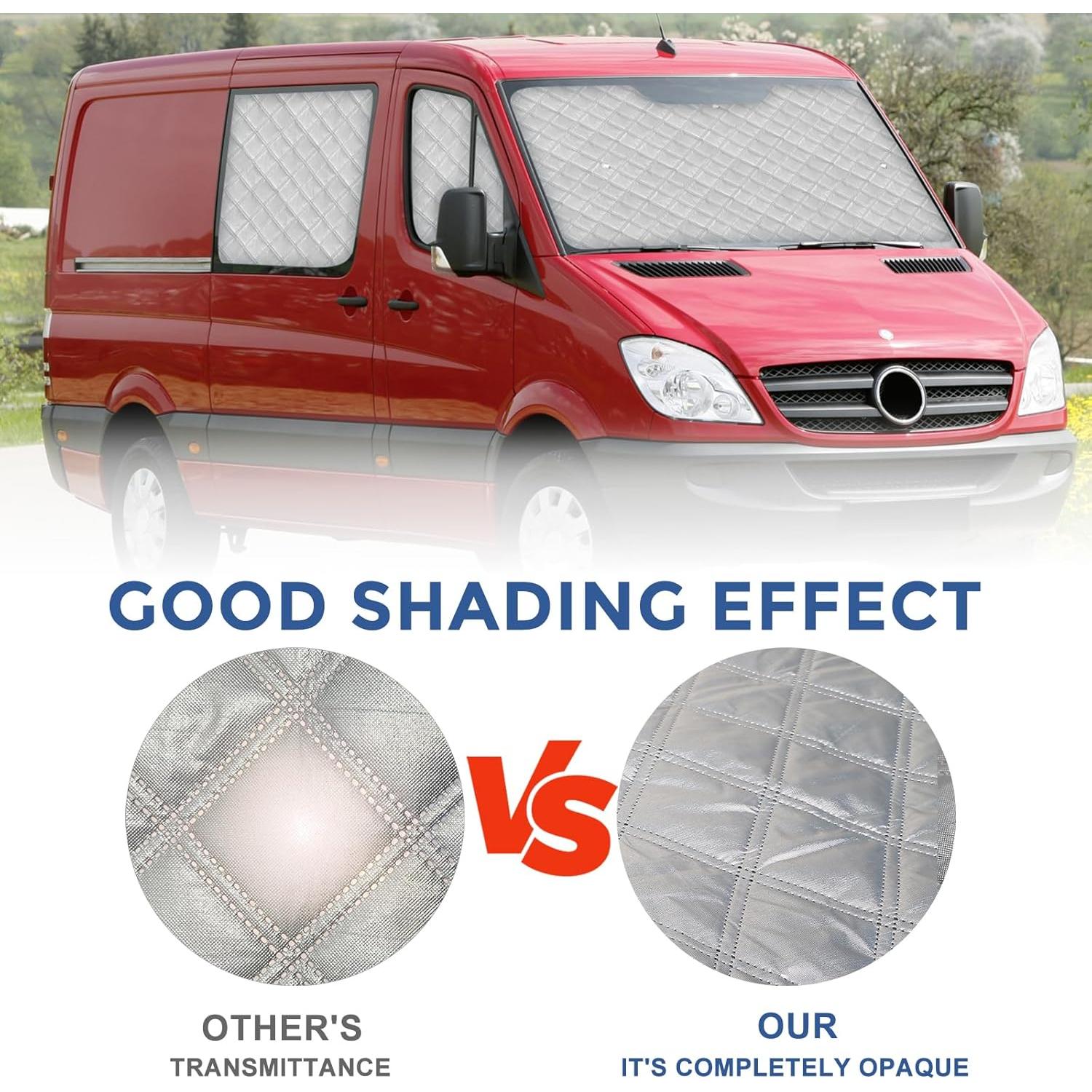 Juego de Sombra Solar Federedevo 7 Piezas para Sprinter 2006-2019