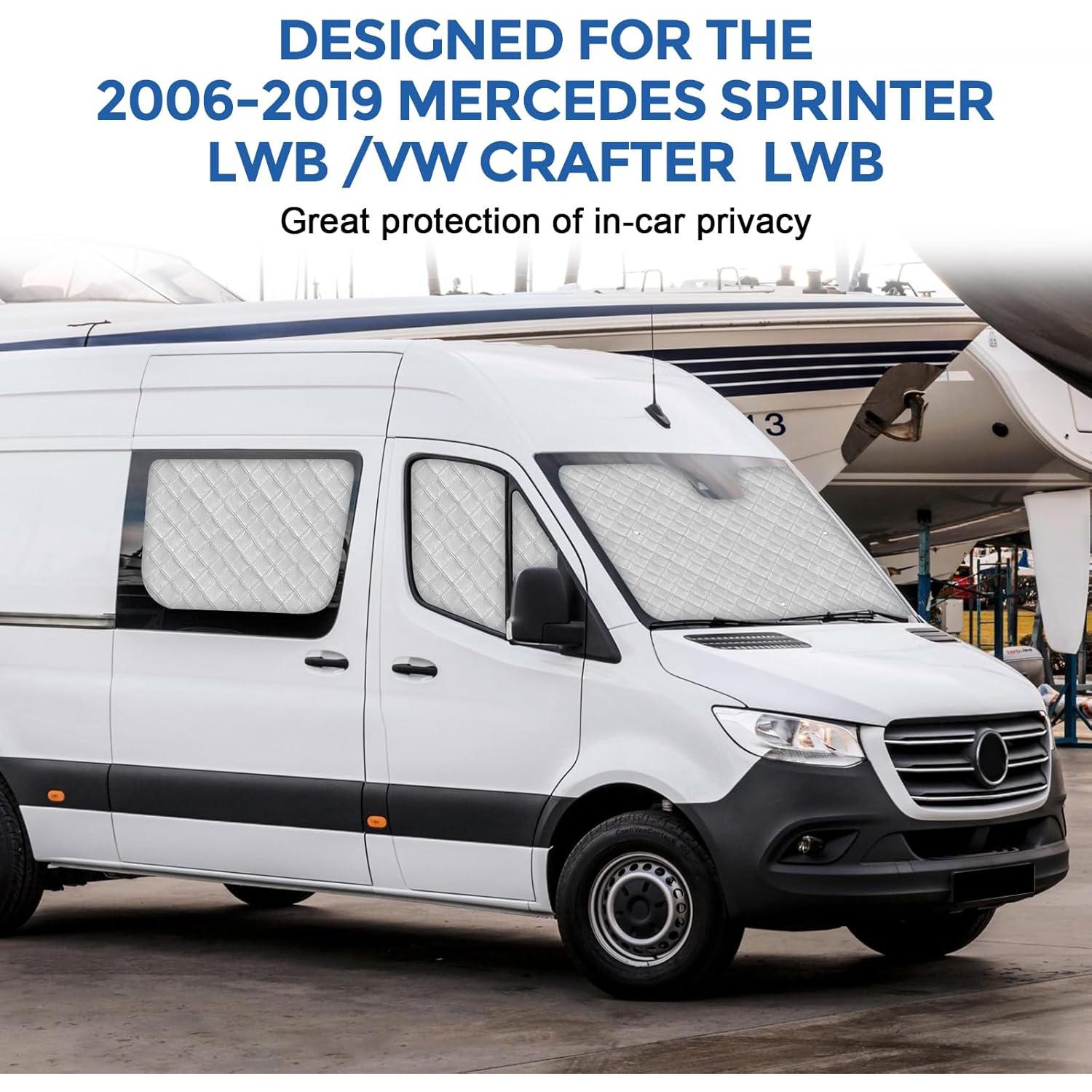 Juego de Sombra Solar Federedevo 7 Piezas para Sprinter 2006-2019