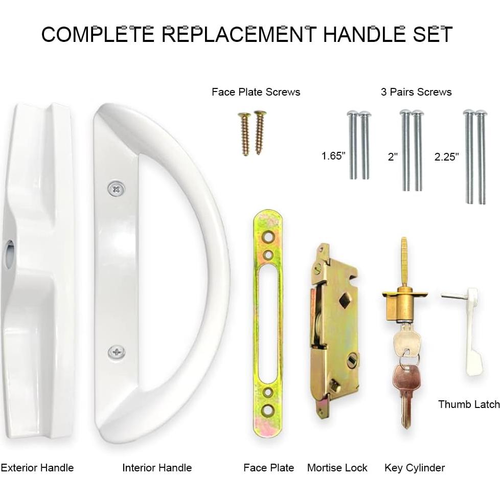 Juego de Manijas para Puerta Corrediza ALYWASAI con Cerradura
