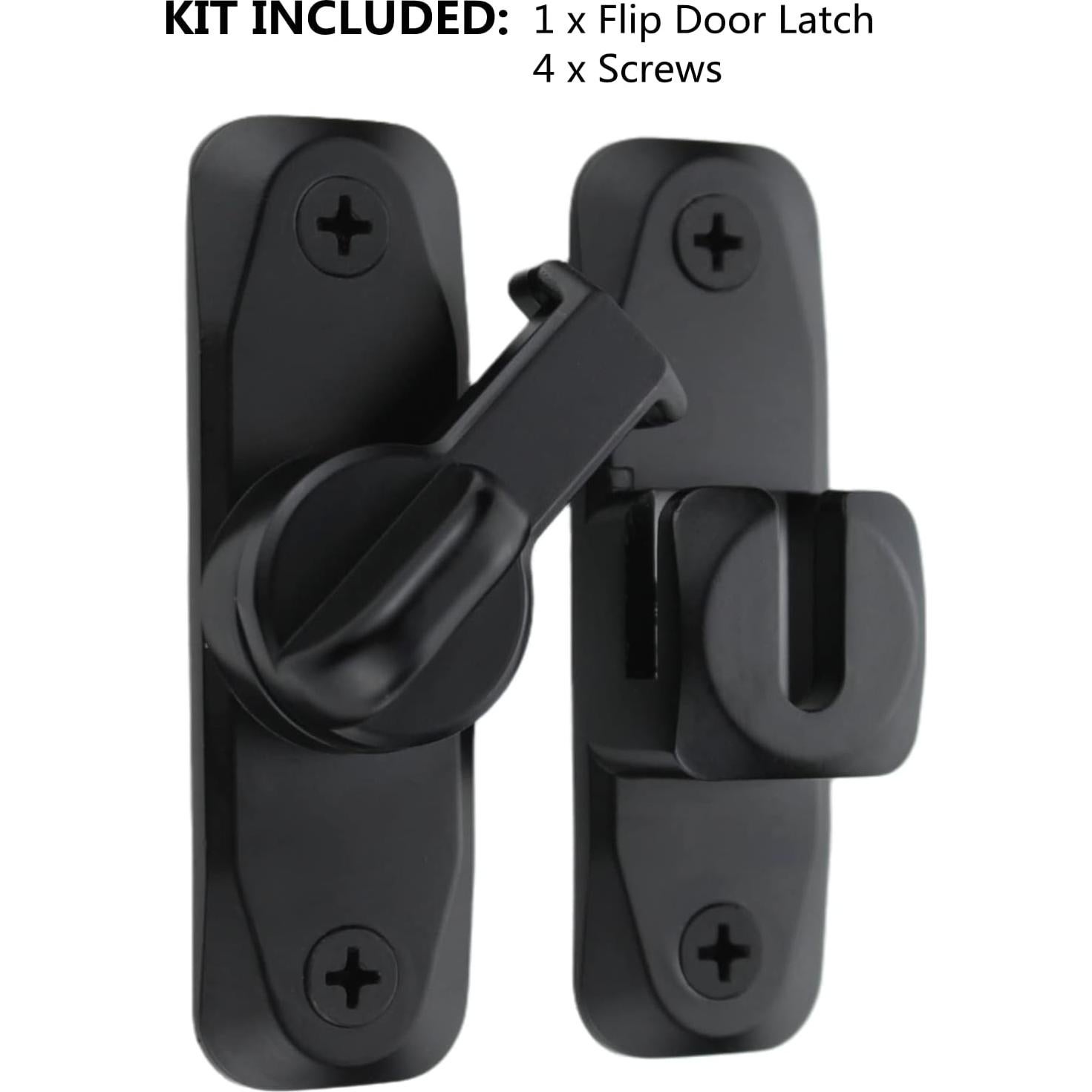 Cierre de puerta flip 90-180 FIREFLYWEB negro robusto