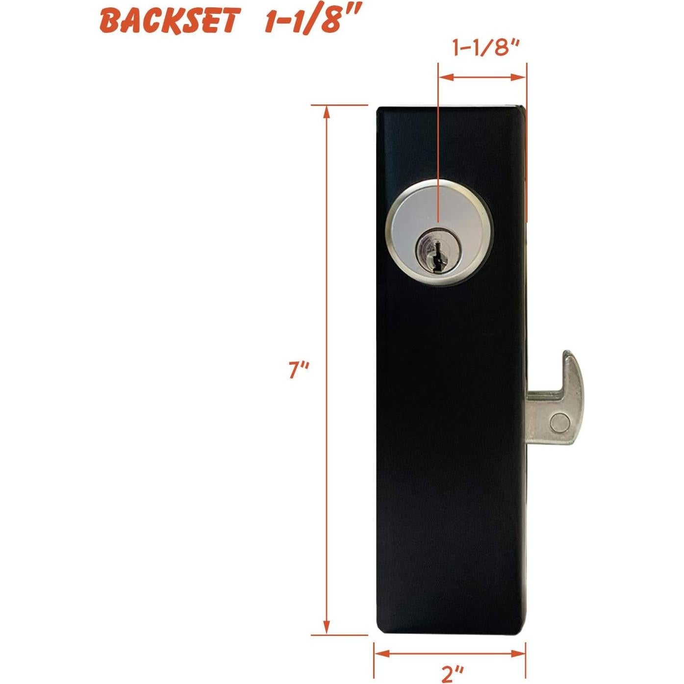 Cerradura de Gancho Oasis para Puerta Corredera Doble Cilindro