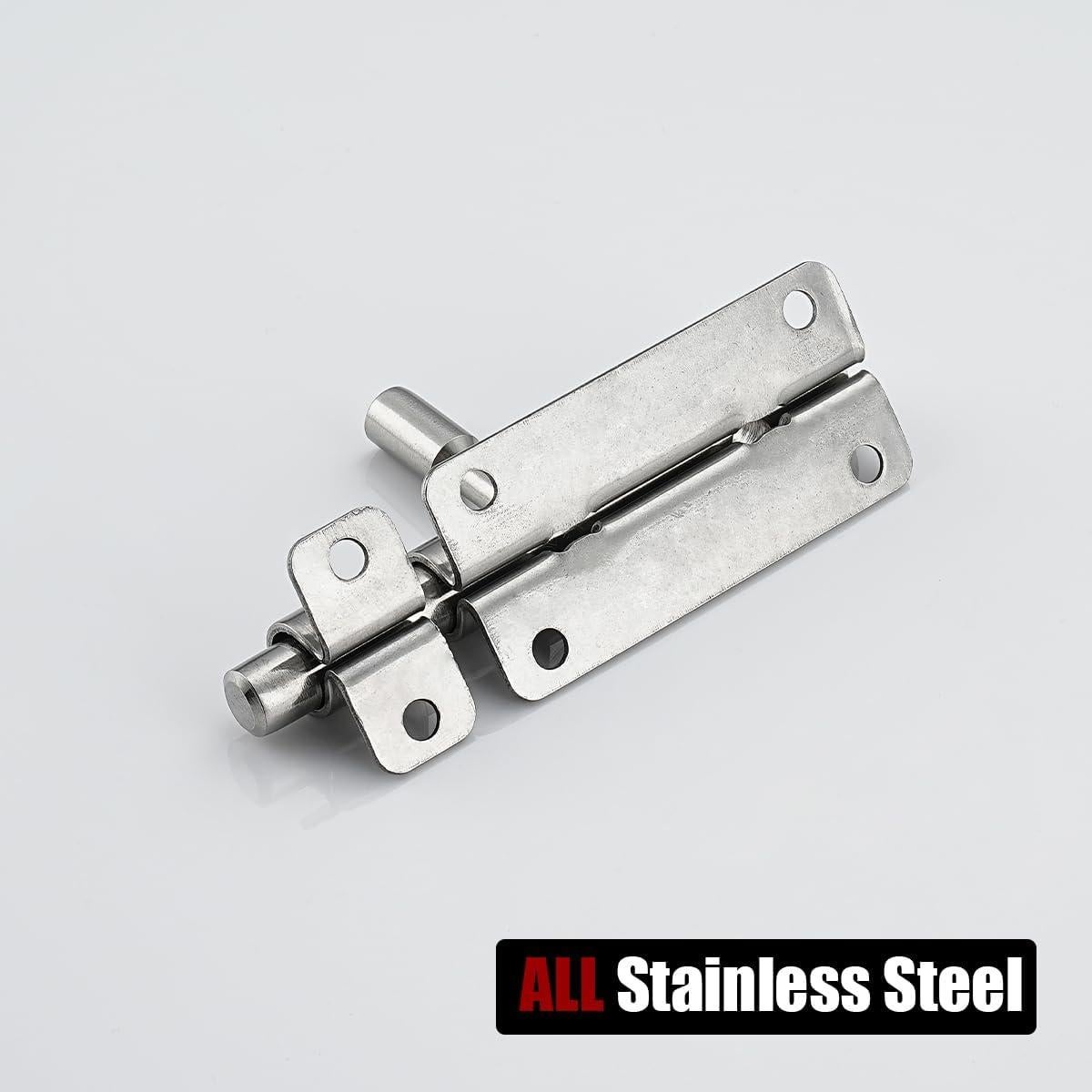 Cerrojo de Puerta JQK 10 cm Acero Inoxidable 304 2 Paquete