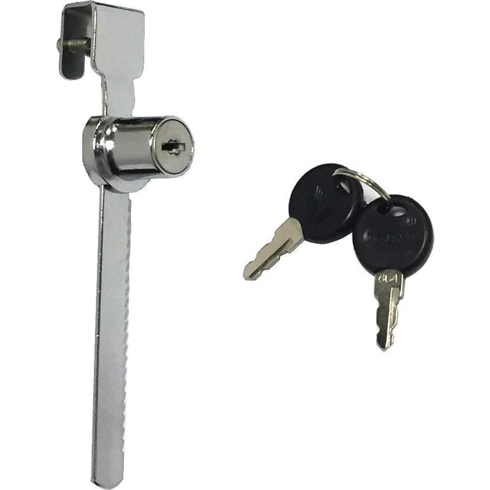 Cerradura de Trinquete WOOCH para Puerta de Vidrio Cromada - 2 Paquetes