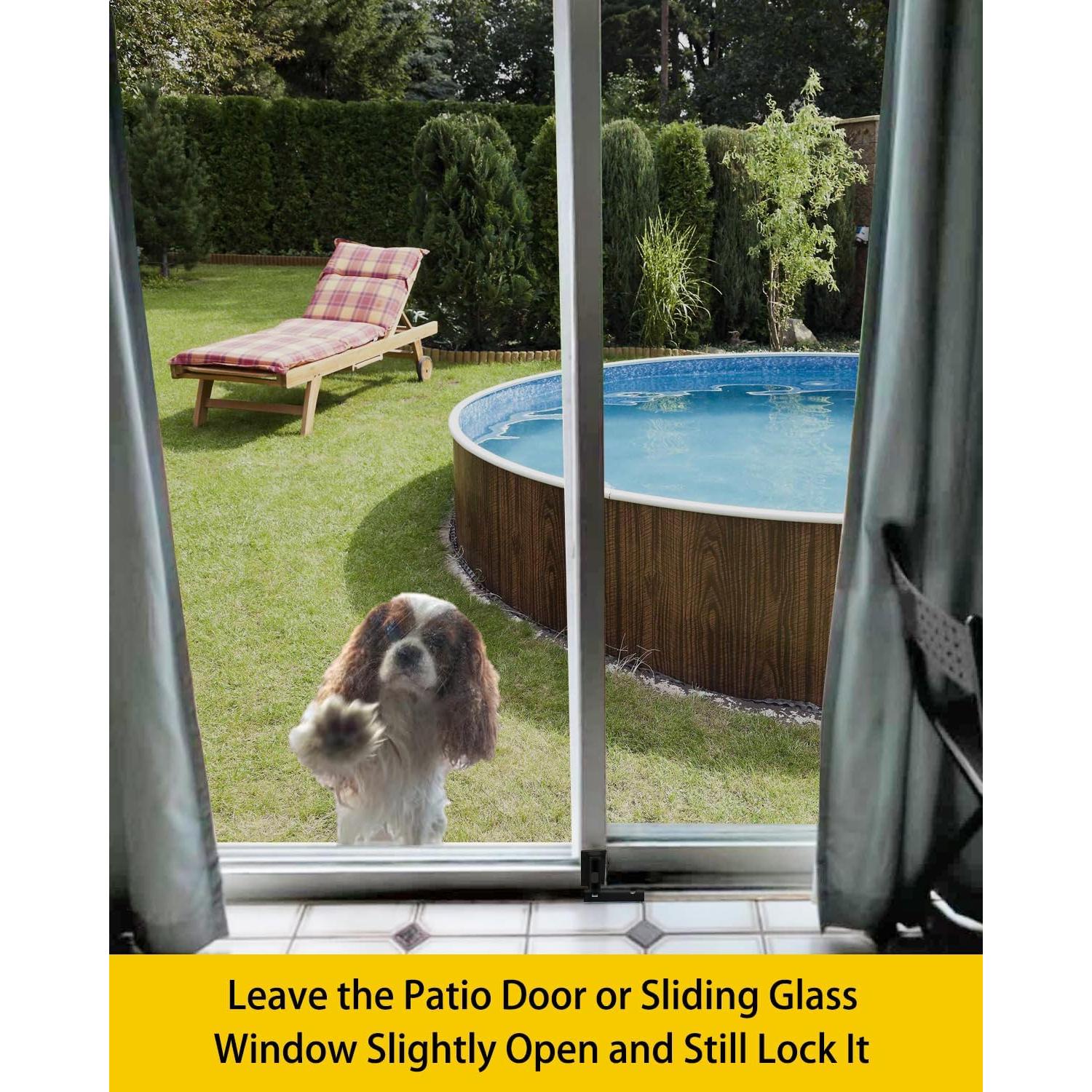 Cerradura de Seguridad para Puerta Corredera Vidrio Negra SDGINA