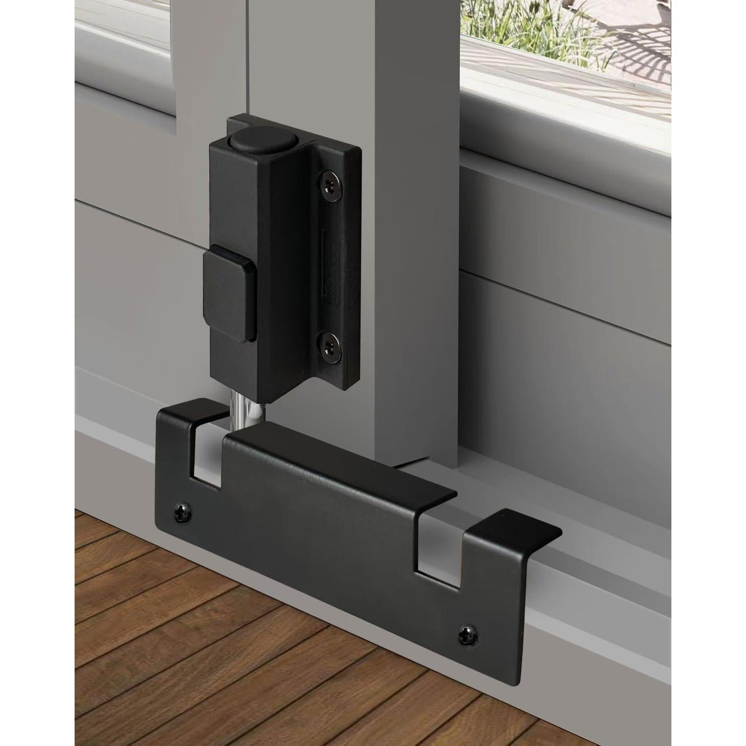 Cerradura de Seguridad para Puerta Corredera Vidrio Negra SDGINA