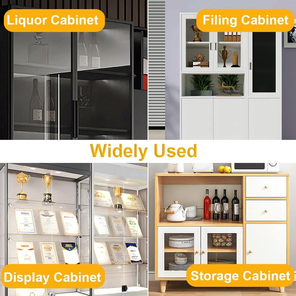 Cerradura de Puerta Bifold Plowatxi Sin Llave 3 Dígitos Blanca