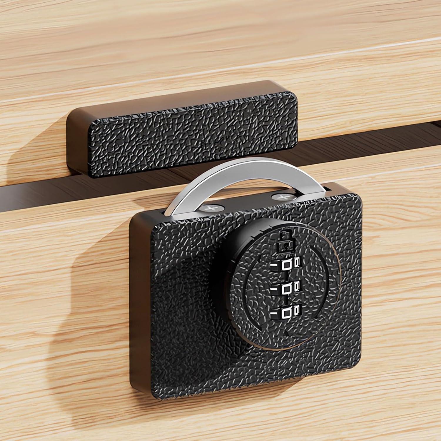 Cerradura de Puerta Bifold Plowatxi Sin Llave 3 Dígitos Blanca