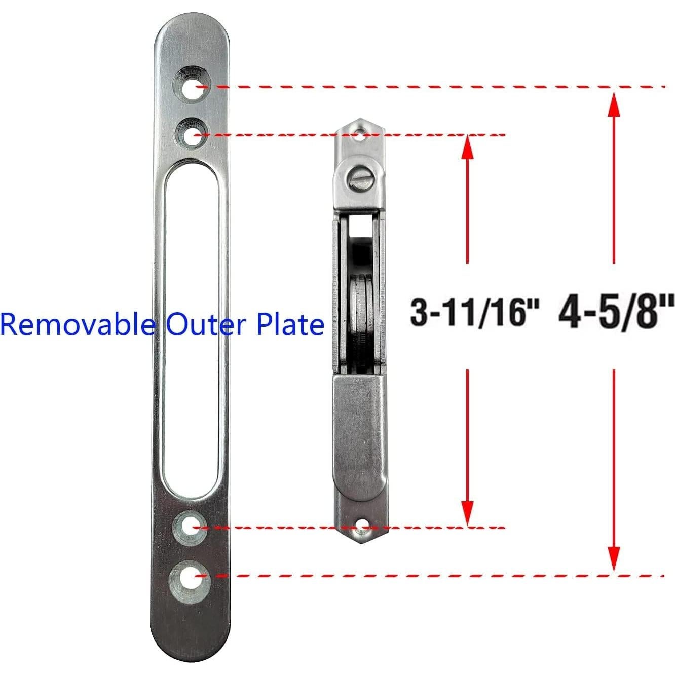 Cerradura de Mortaja HauSun con Llave 45° para Puertas Correderas