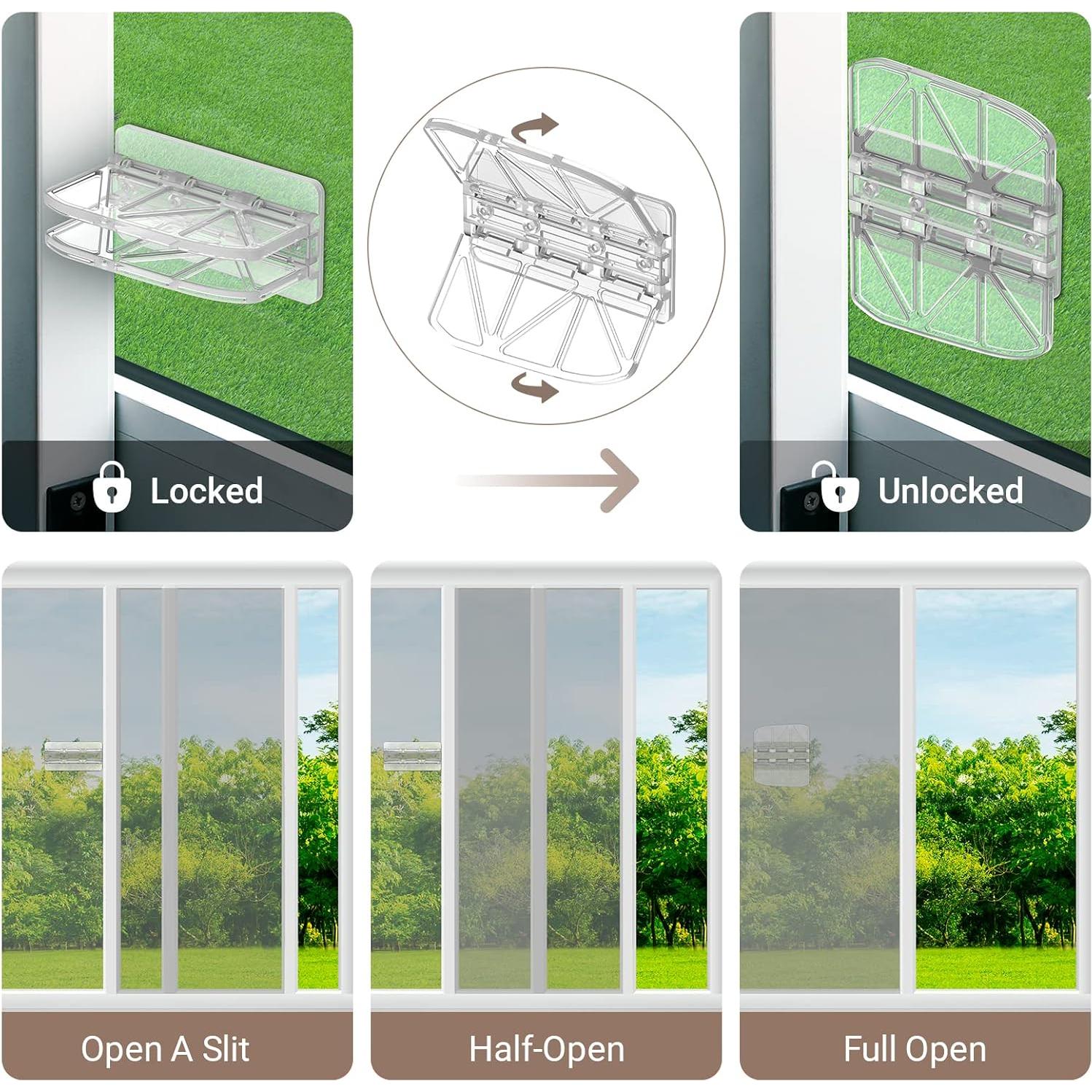 Cerradura de Puerta Deslizante WINONLY - 2 Paquete Seguridad Infantil