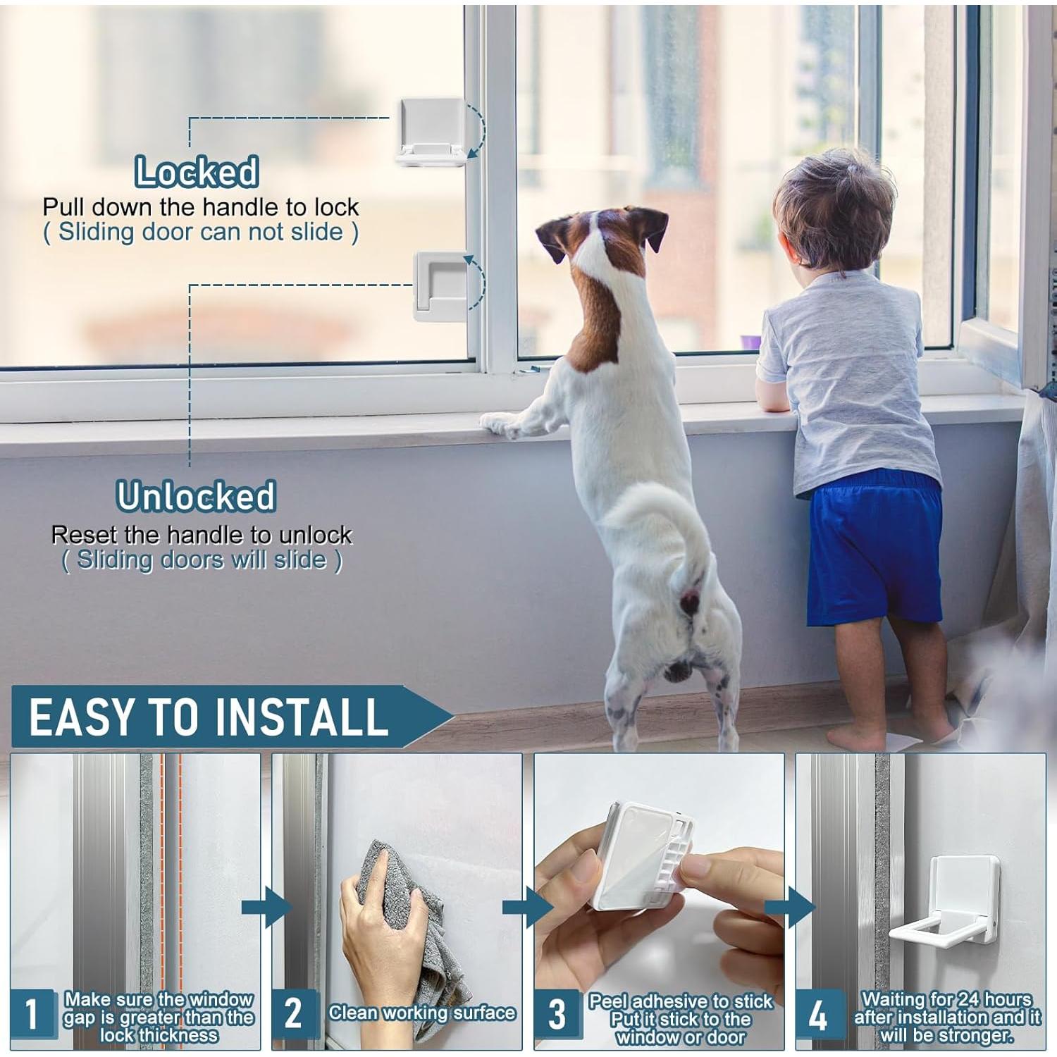 Cerradura Deslizante Uhimooi para Seguridad Infantil - 2 Paquetes