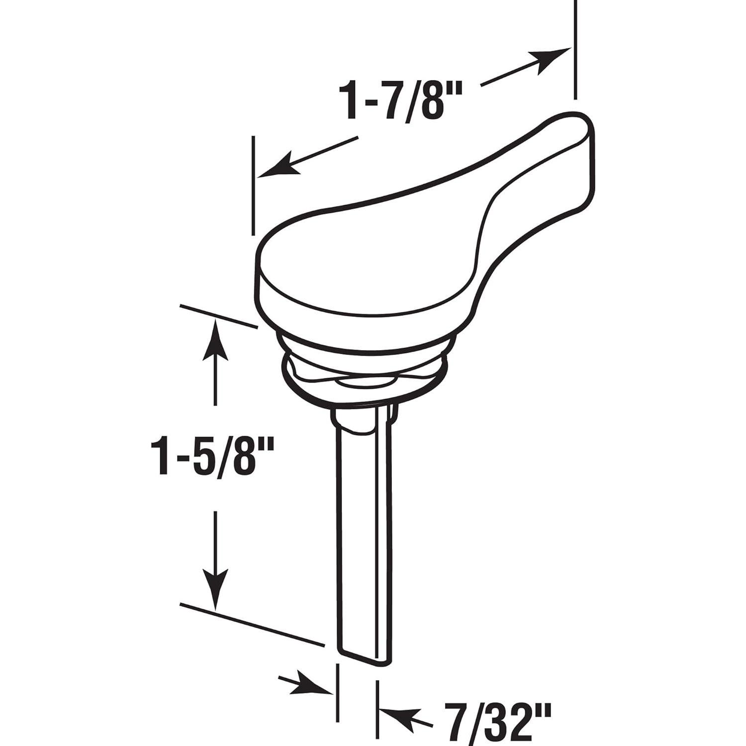Palanca de Pestillo para Puerta Corredera Prime-Line E 2703 Blanco