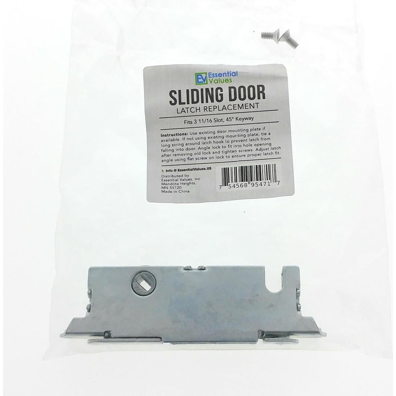 Cerradura de Mortaja Valores Esenciales para Puerta Corredera 9.37 cm