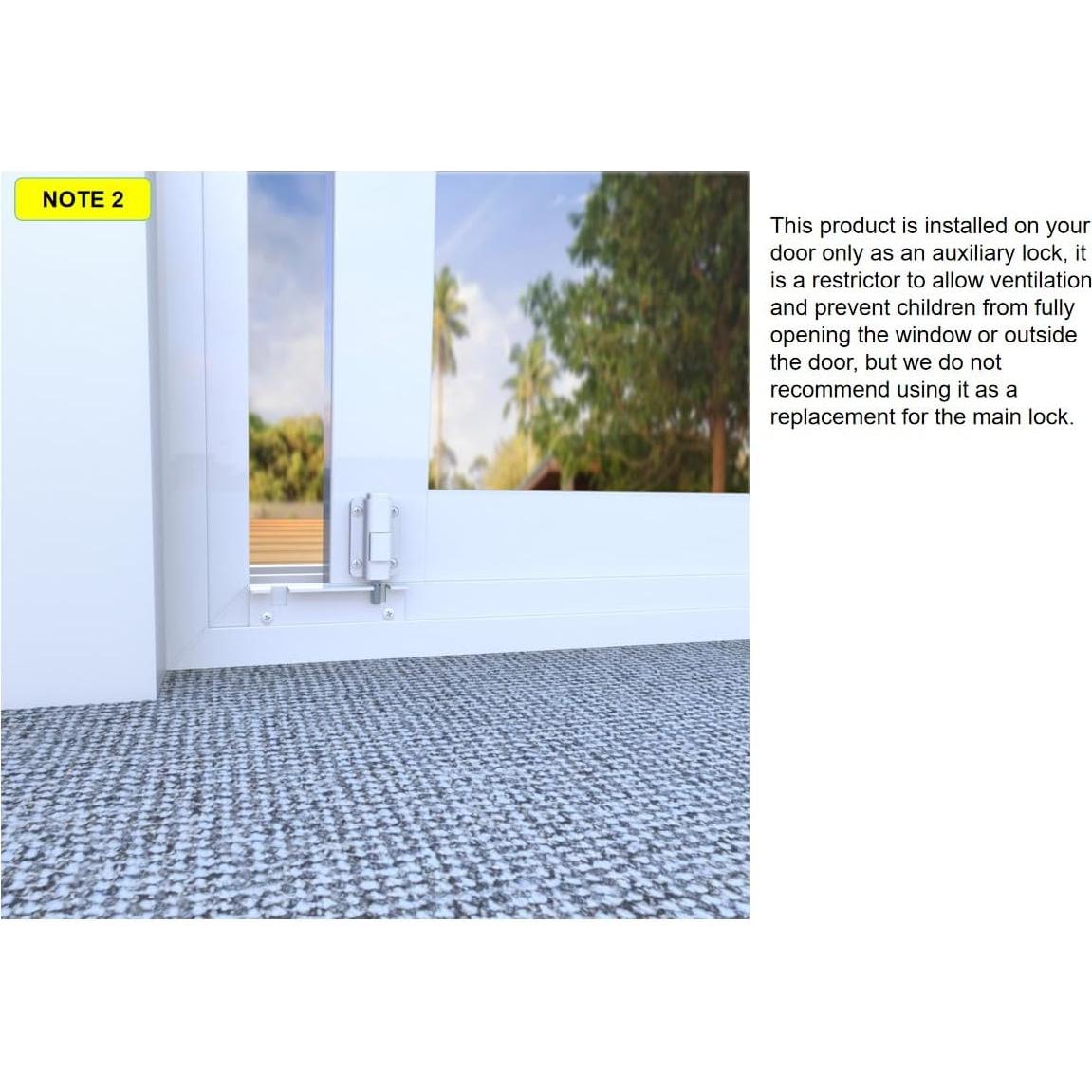 Cerradura Digital de Puerta Deslizante House Guard Blanca