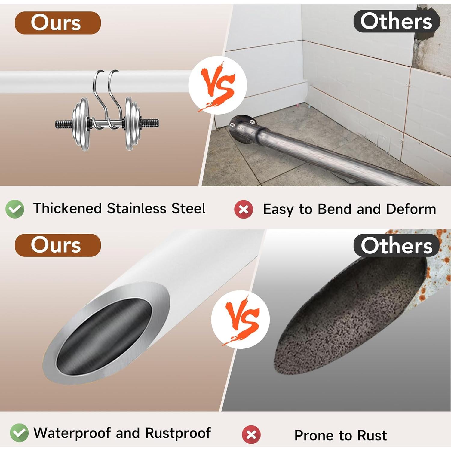 Barra de Seguridad Ajustable Widyana para Puertas Correderas 43-117 cm