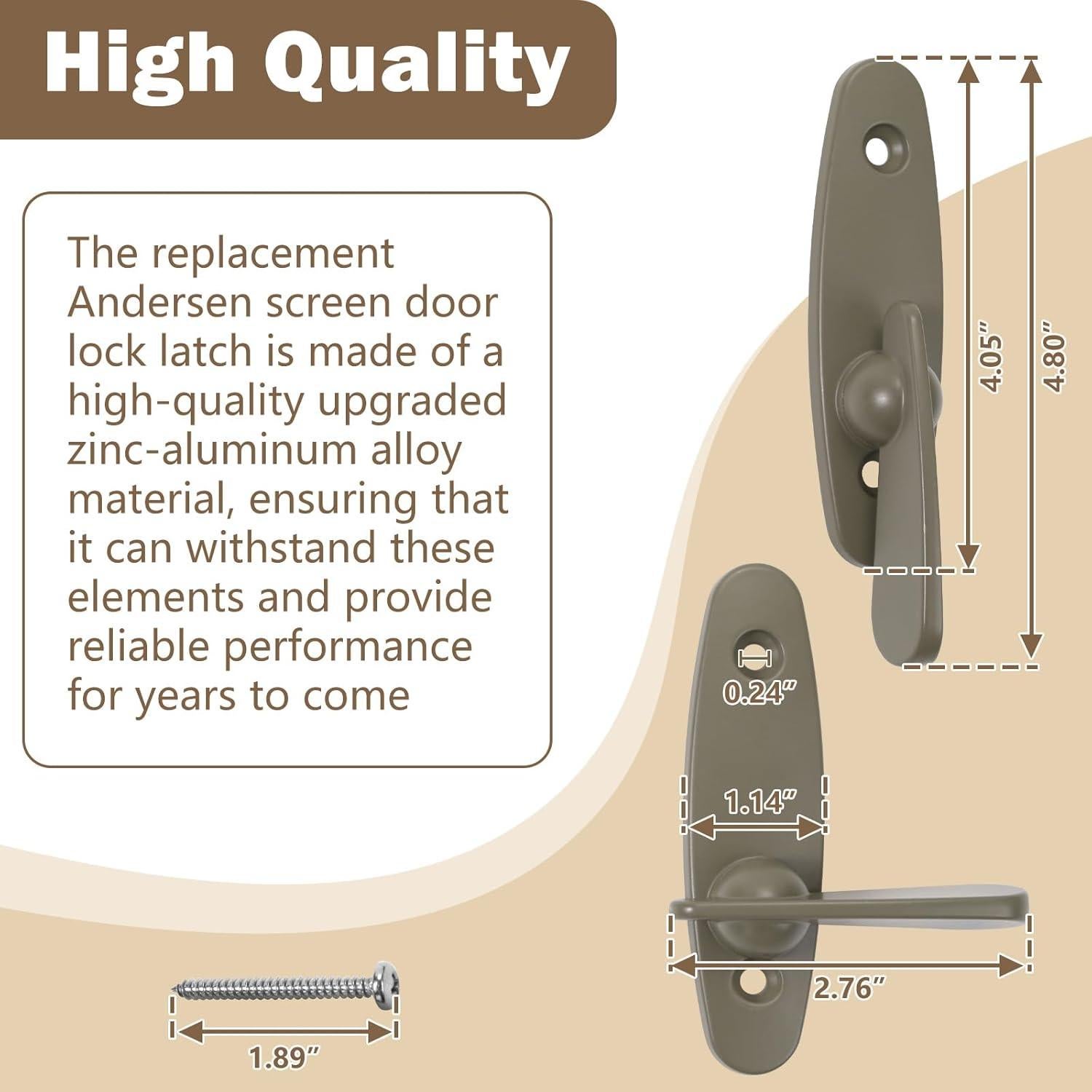Pestillo de Pulgar para Puerta Corrediza Andersen ADL01-AF