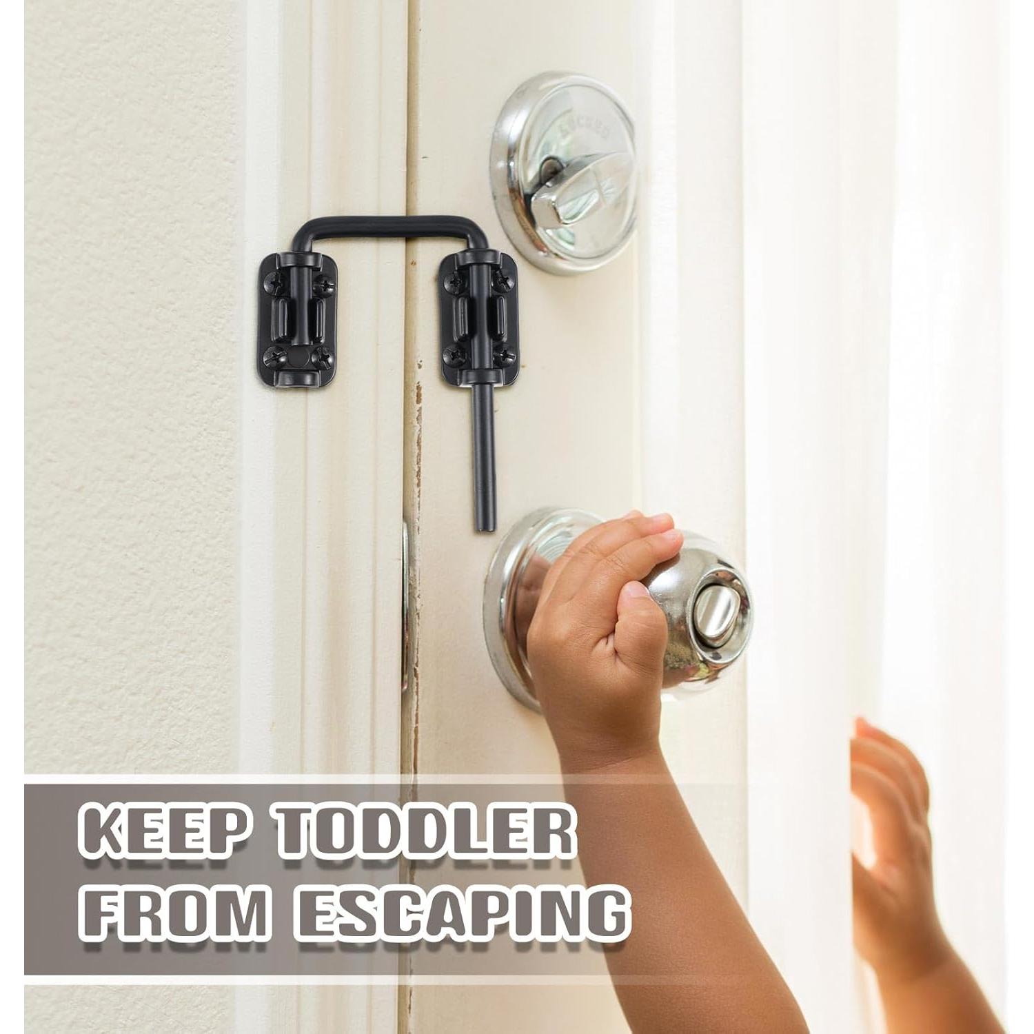 Cerradura de Bucle Hicarer para Puerta Corredera 5.08 cm - Negro