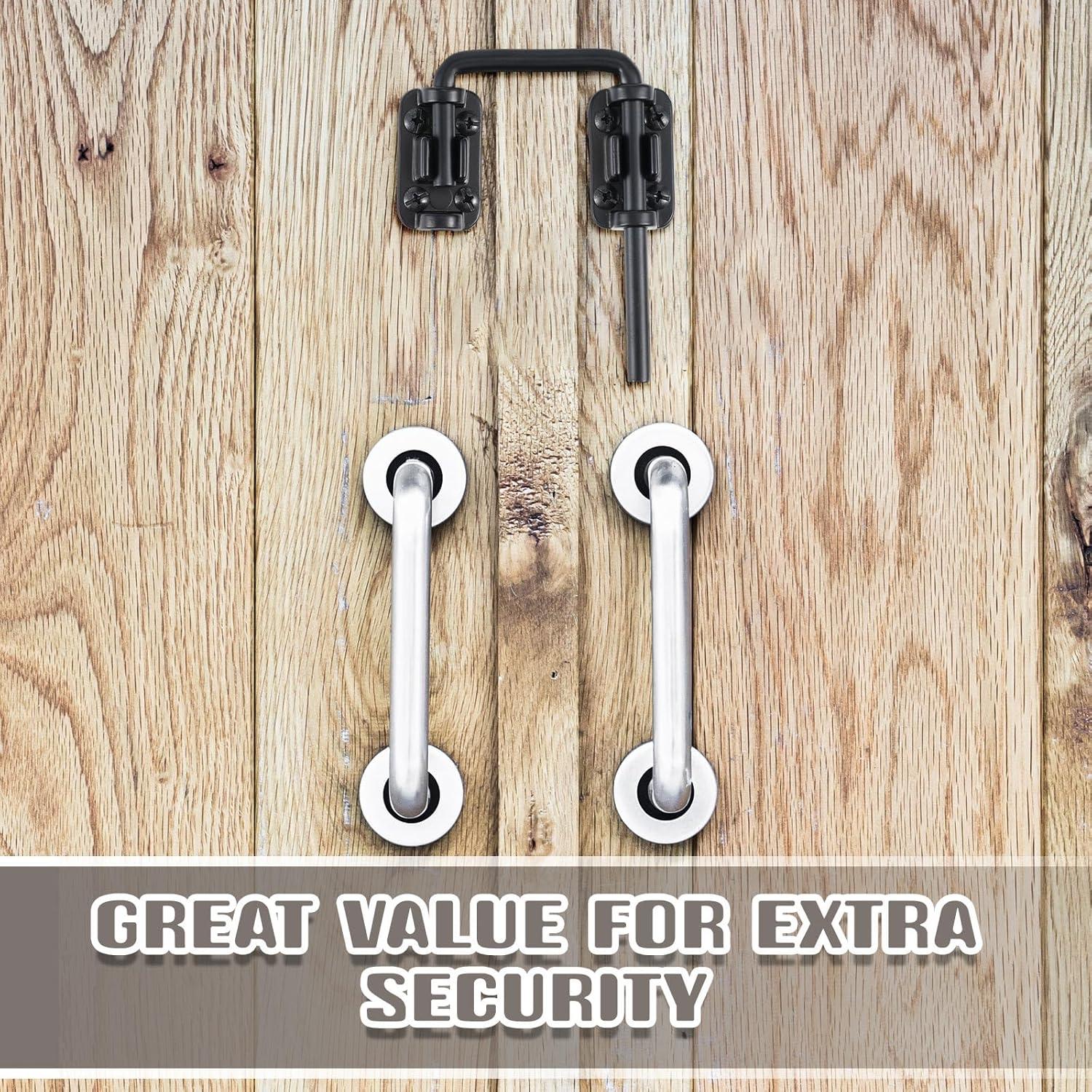 Cerradura de Bucle Hicarer para Puerta Corredera 5.08 cm - Negro