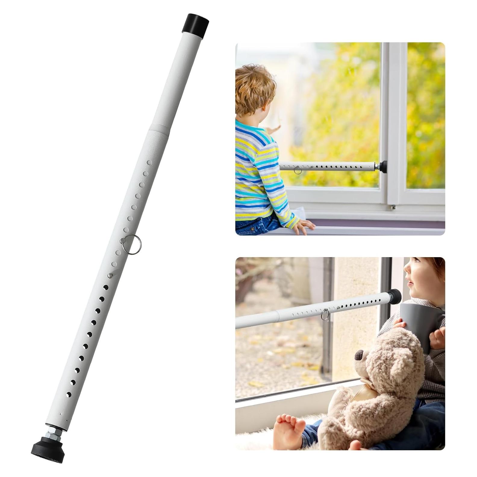 Cerradura de Puerta Corredera POKUSI Ajustable 45.72-127 cm Blanca