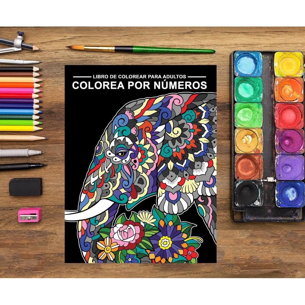 Libro de colorear para adultos: Colorea por números (Spanish Edition)
