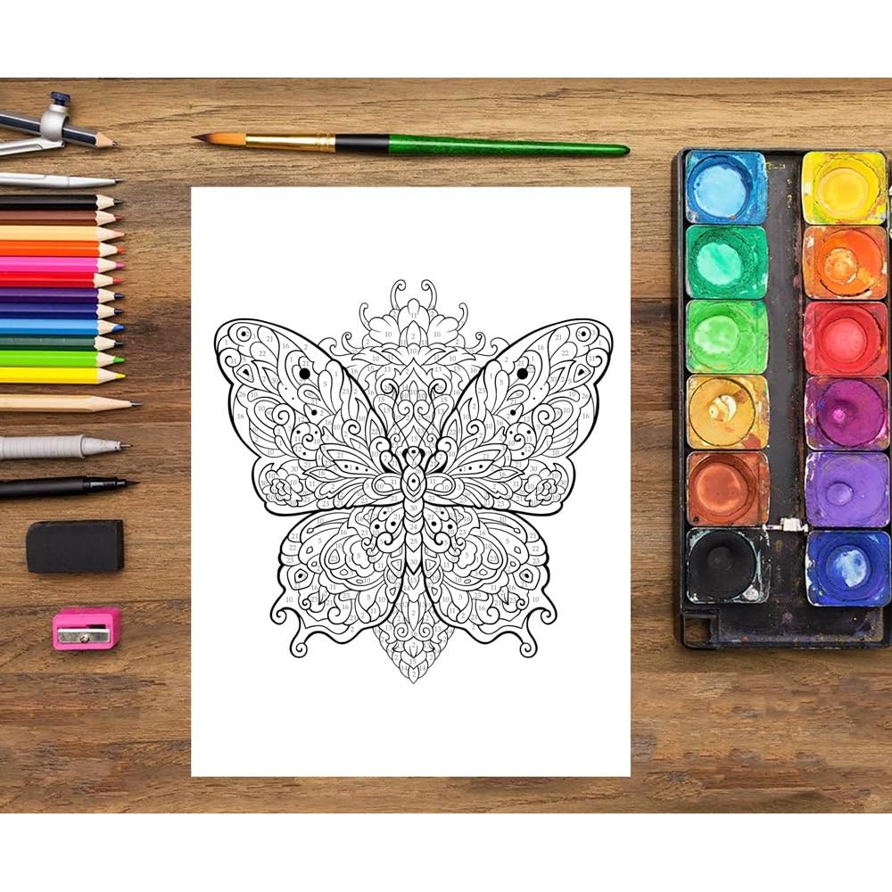 Libro de colorear para adultos: Colorea por números (Spanish Edition)