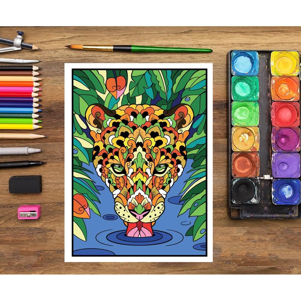 Libro de colorear para adultos: Colorea por números (Spanish Edition)