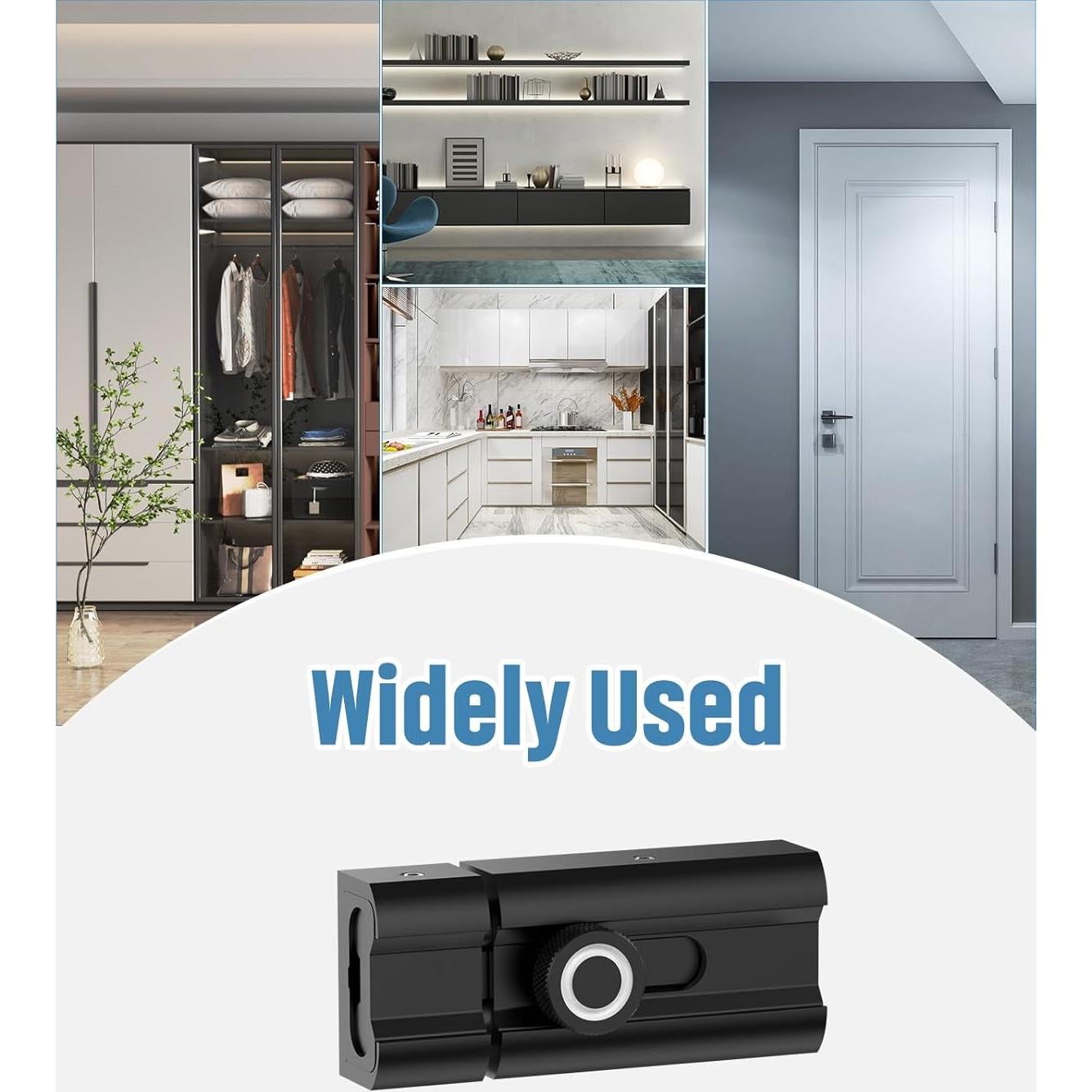 Cerradura de Pestillo Deslizante MeBantoo 7.62 cm Negra