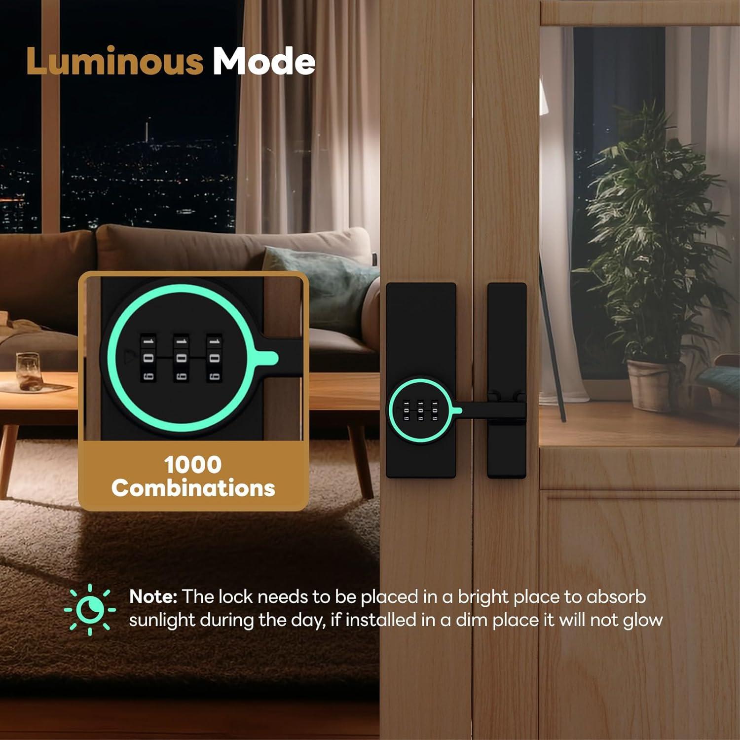 Cerradura de puerta de granero SecureLatch SEL-Code Lock02 con combinación