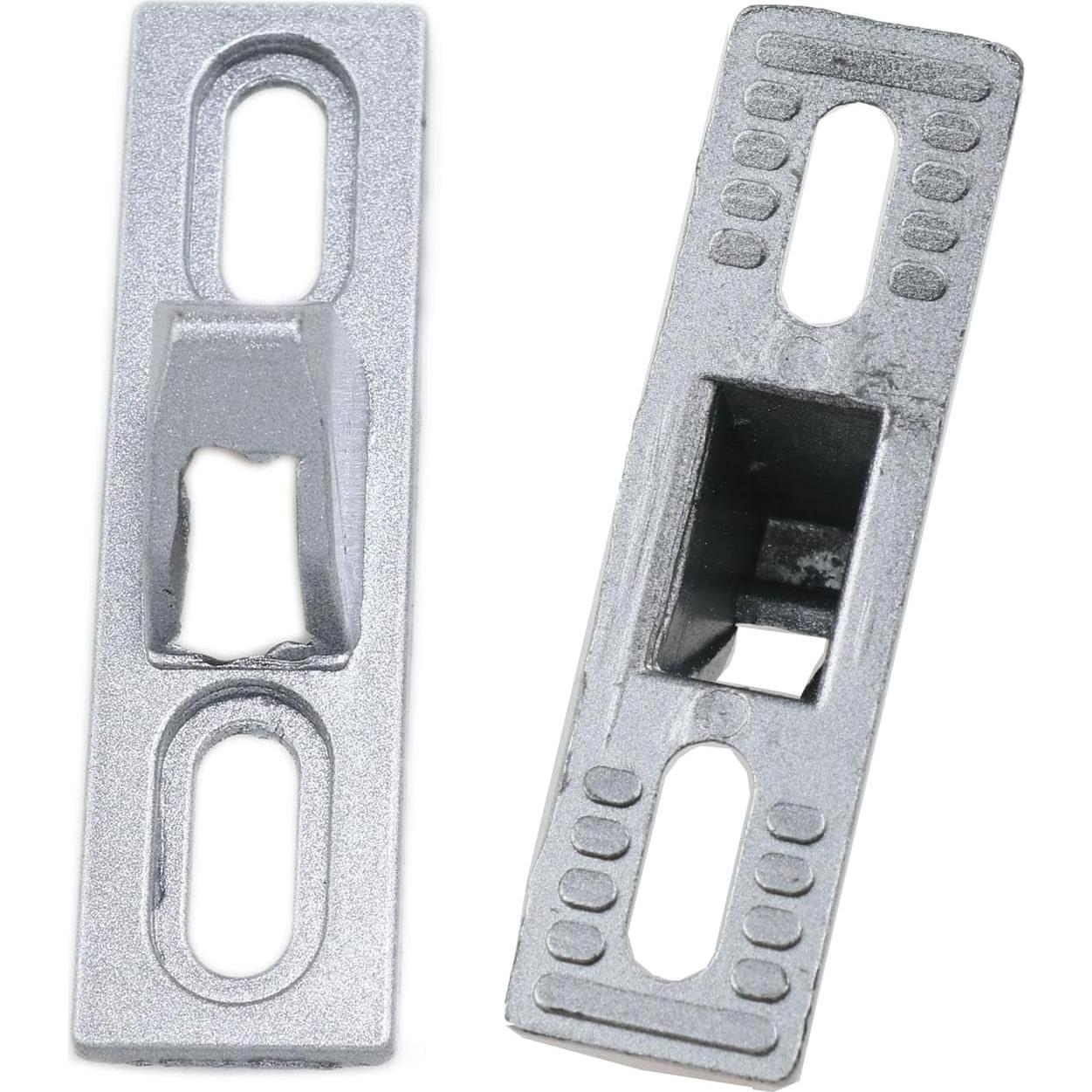 Pestillo de Puerta Corrediza Meuey Lyot Plateado 2 Pcs