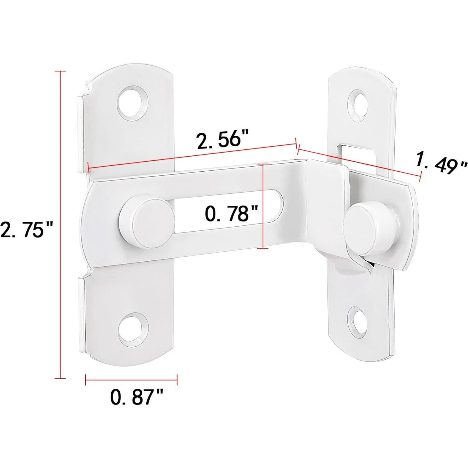 4 Pestillos Deslizantes de Acero Inoxidable INIRET 90°