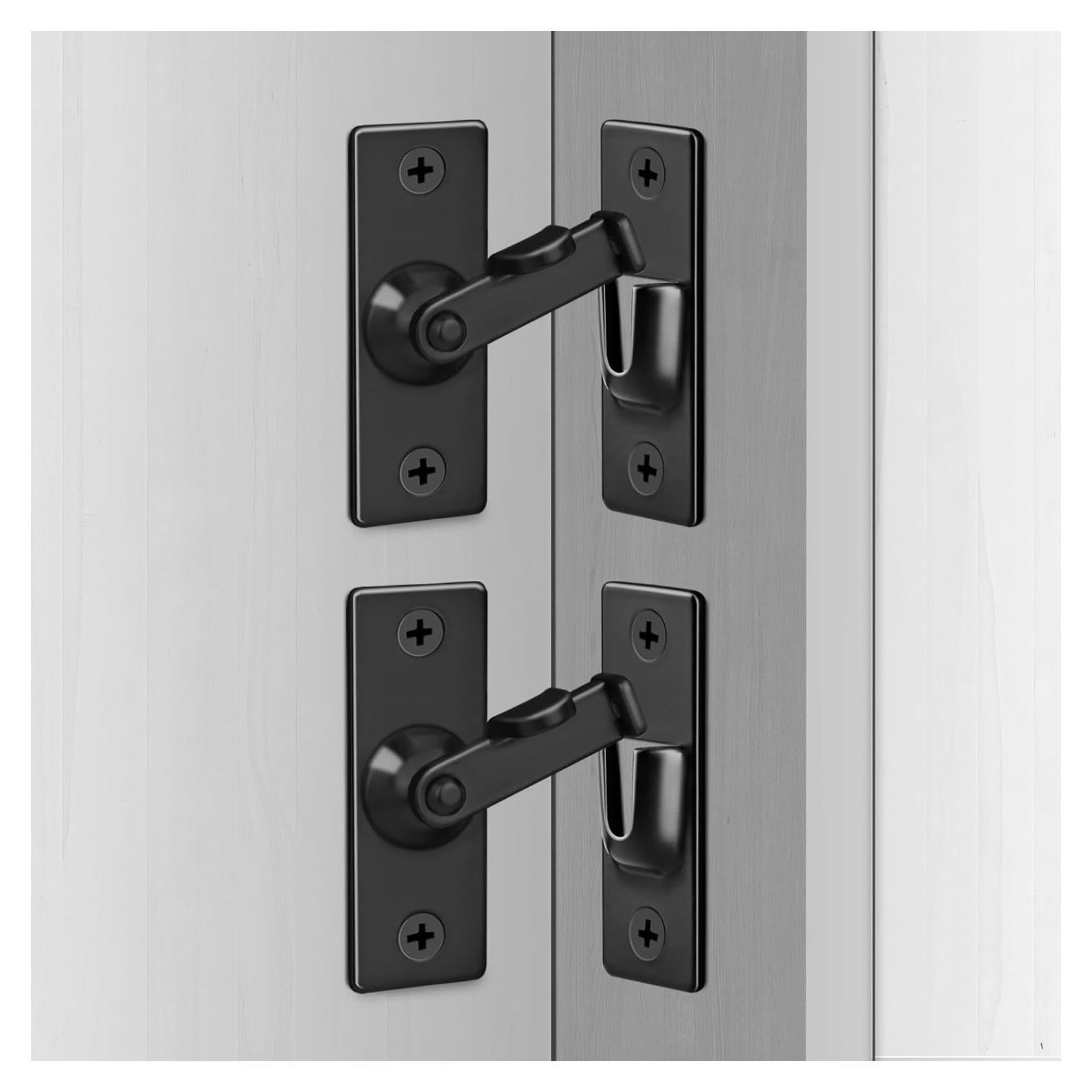 Pestillo de Puerta de Pantalla KOVOSCH 90 Grados Negro 2 Pzas