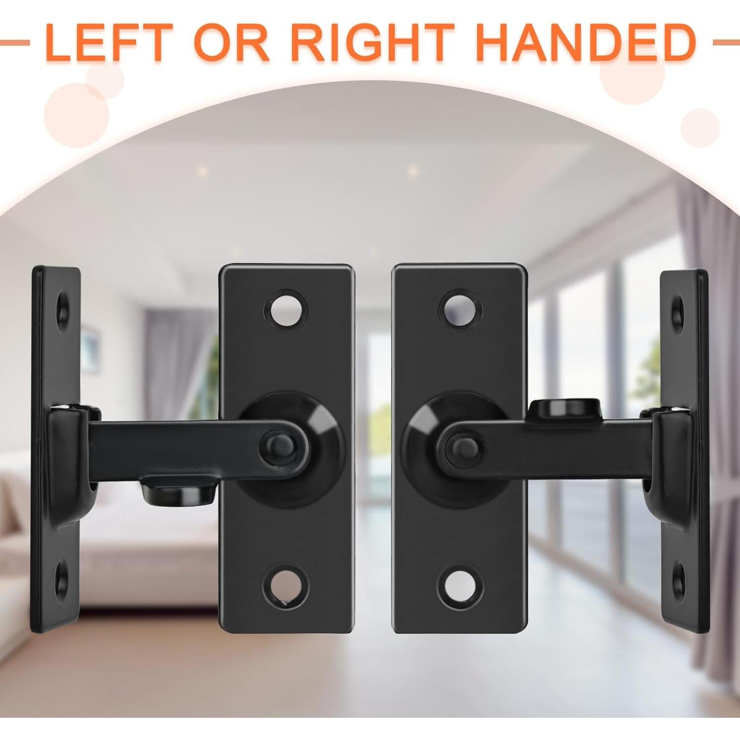 Pestillo de Puerta de Pantalla KOVOSCH 90 Grados Negro 2 Pzas