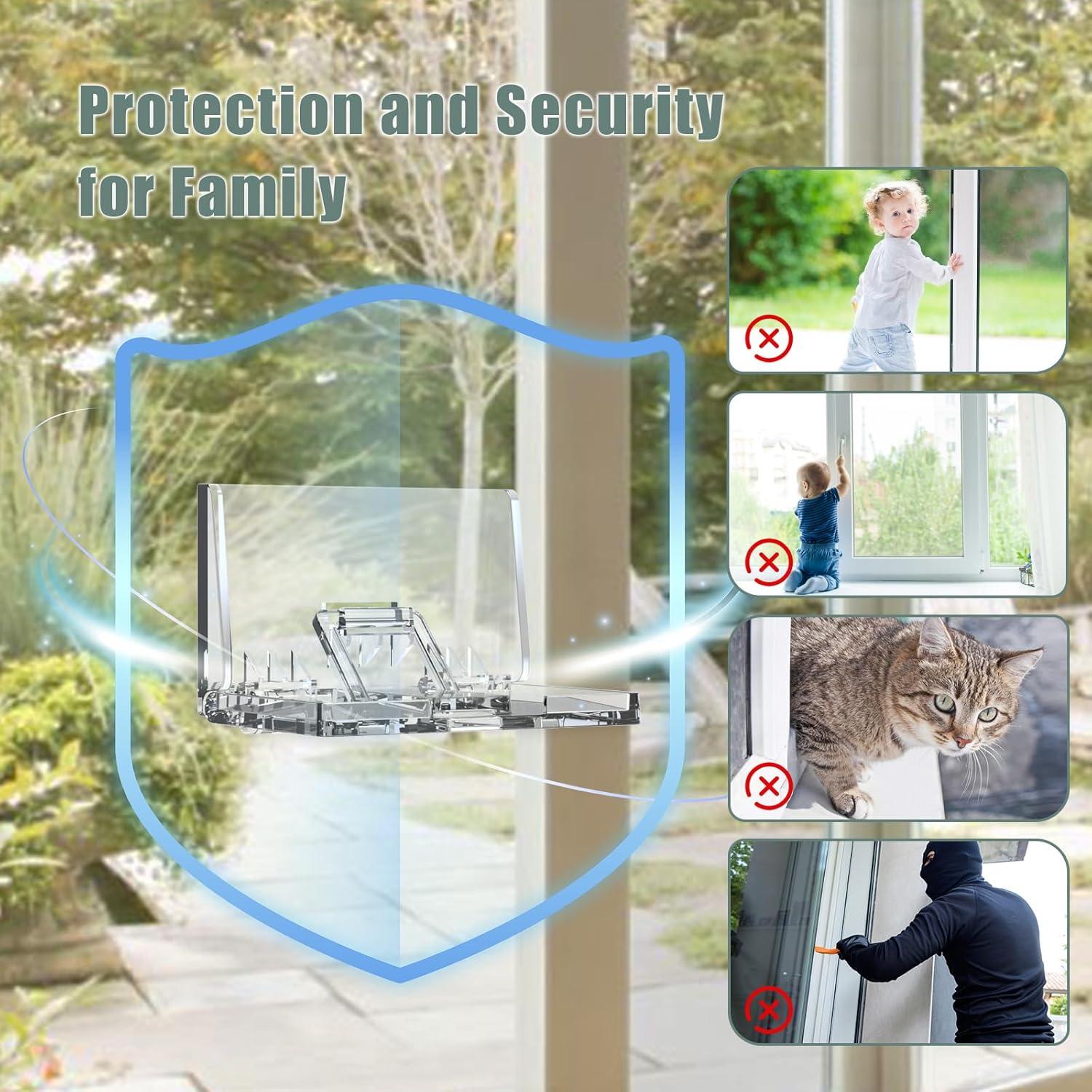 Cerraduras de Seguridad para Puertas Deslizantes Vaszu - Paquete de 4