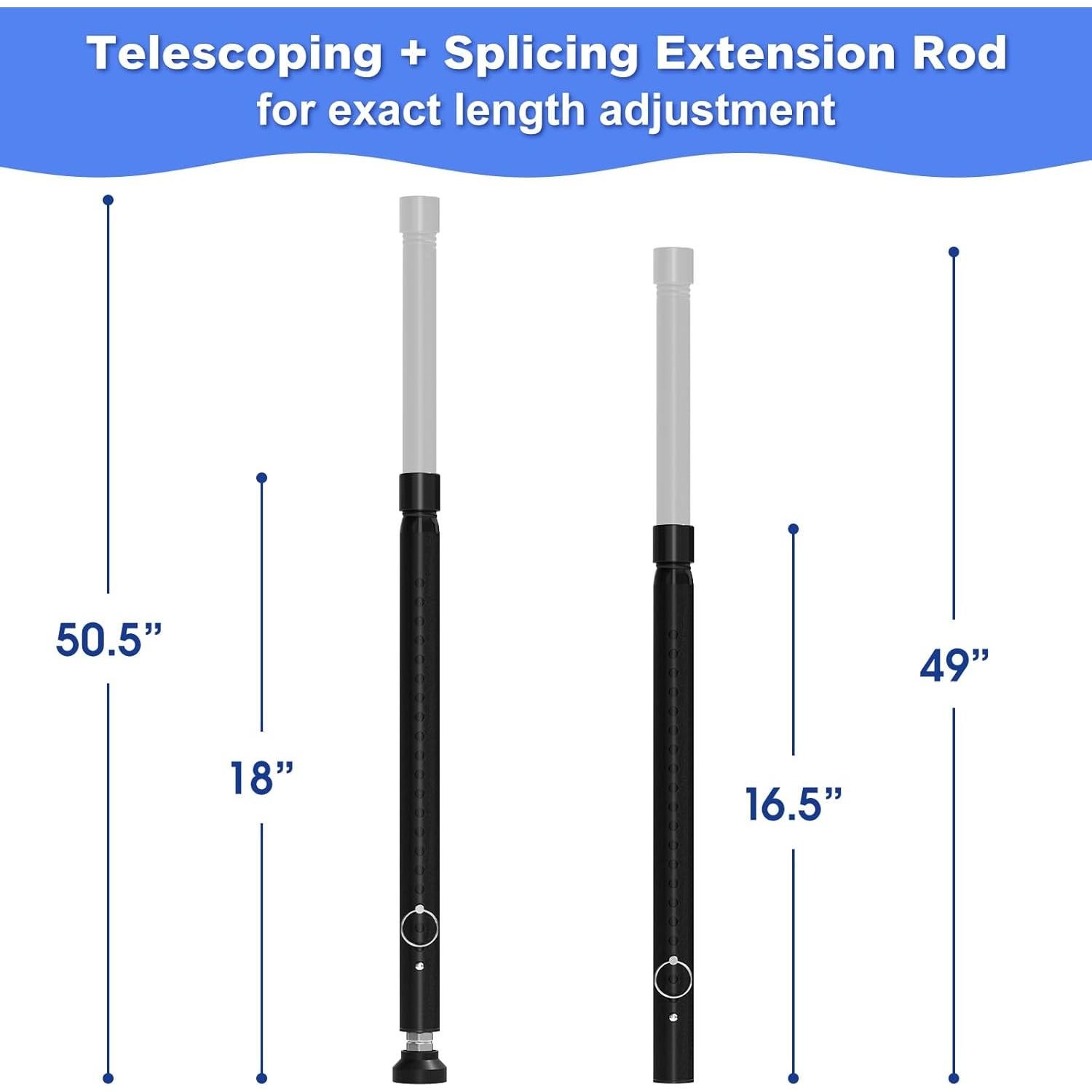 Barra de Seguridad Ajustable DEROFIT para Puertas Deslizantes 40-130 cm