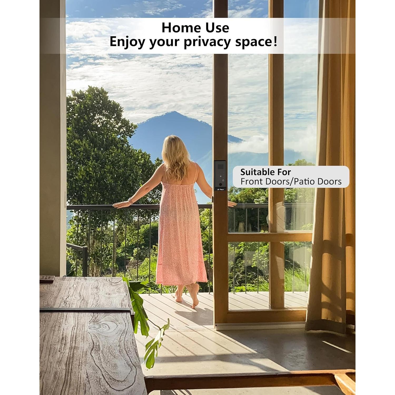 Cerradura Inteligente Biométrica Perfiware LG2375 para Puertas de Vidrio