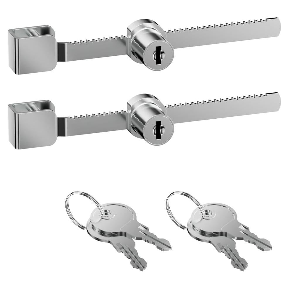 Cerradura de Trinquete PawGlow para Vidrio 4-8mm - Paquete de 2