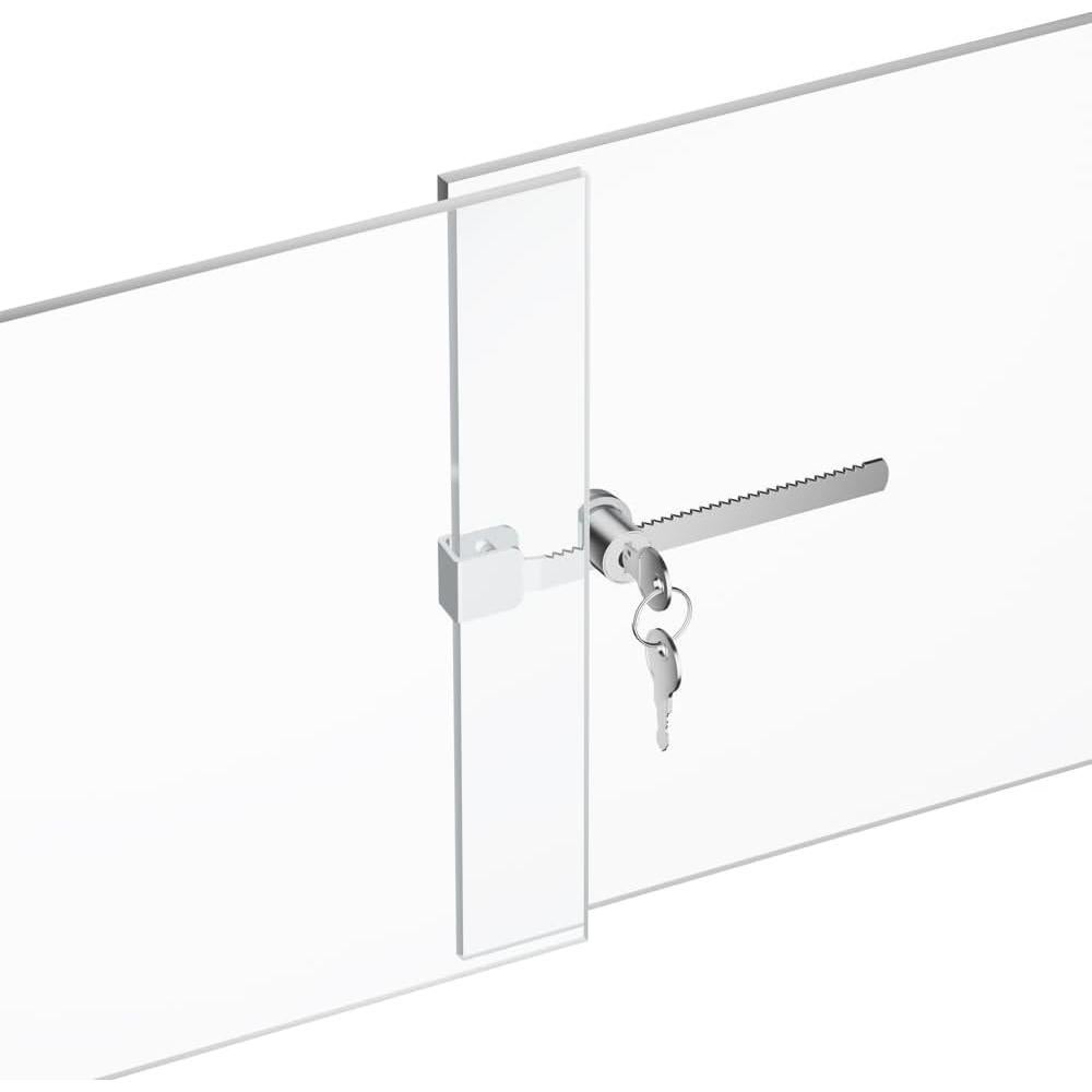 Cerradura de Trinquete PawGlow para Vidrio 4-8mm - Paquete de 2