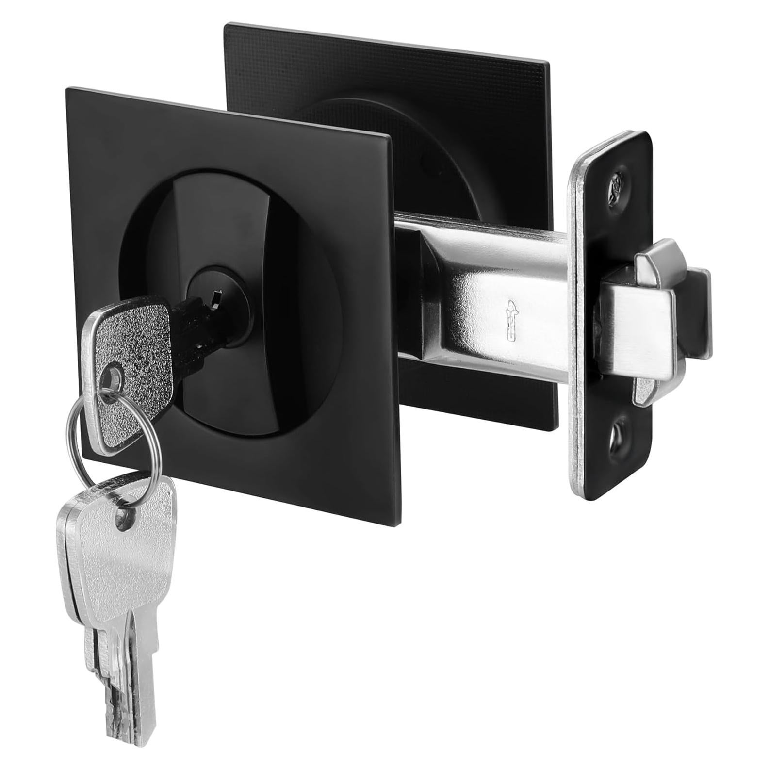 Cerradura de Puerta Pocket Malimali con Llave - Negro Mate