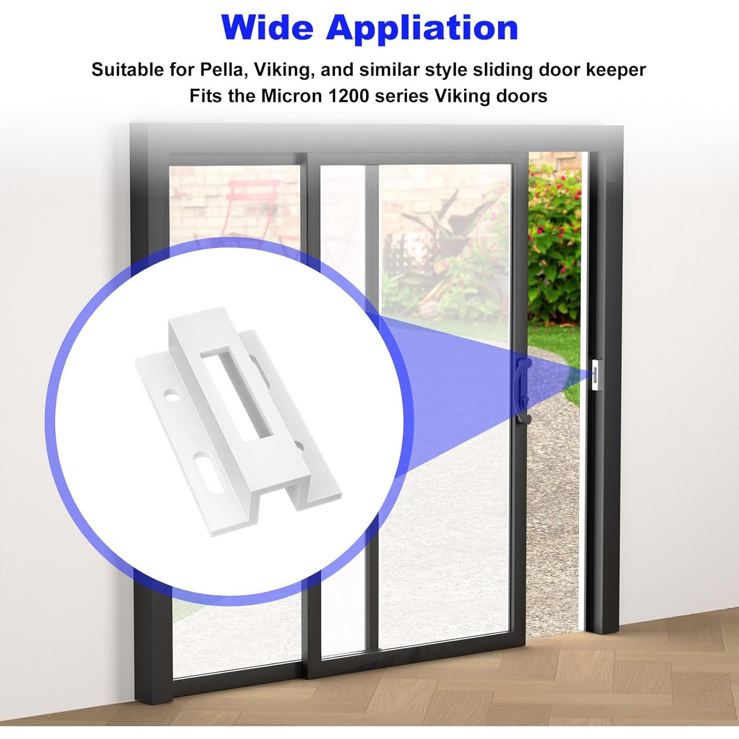 Pestillo de Puerta Corredera E2124 Misfart Aluminio Blanco