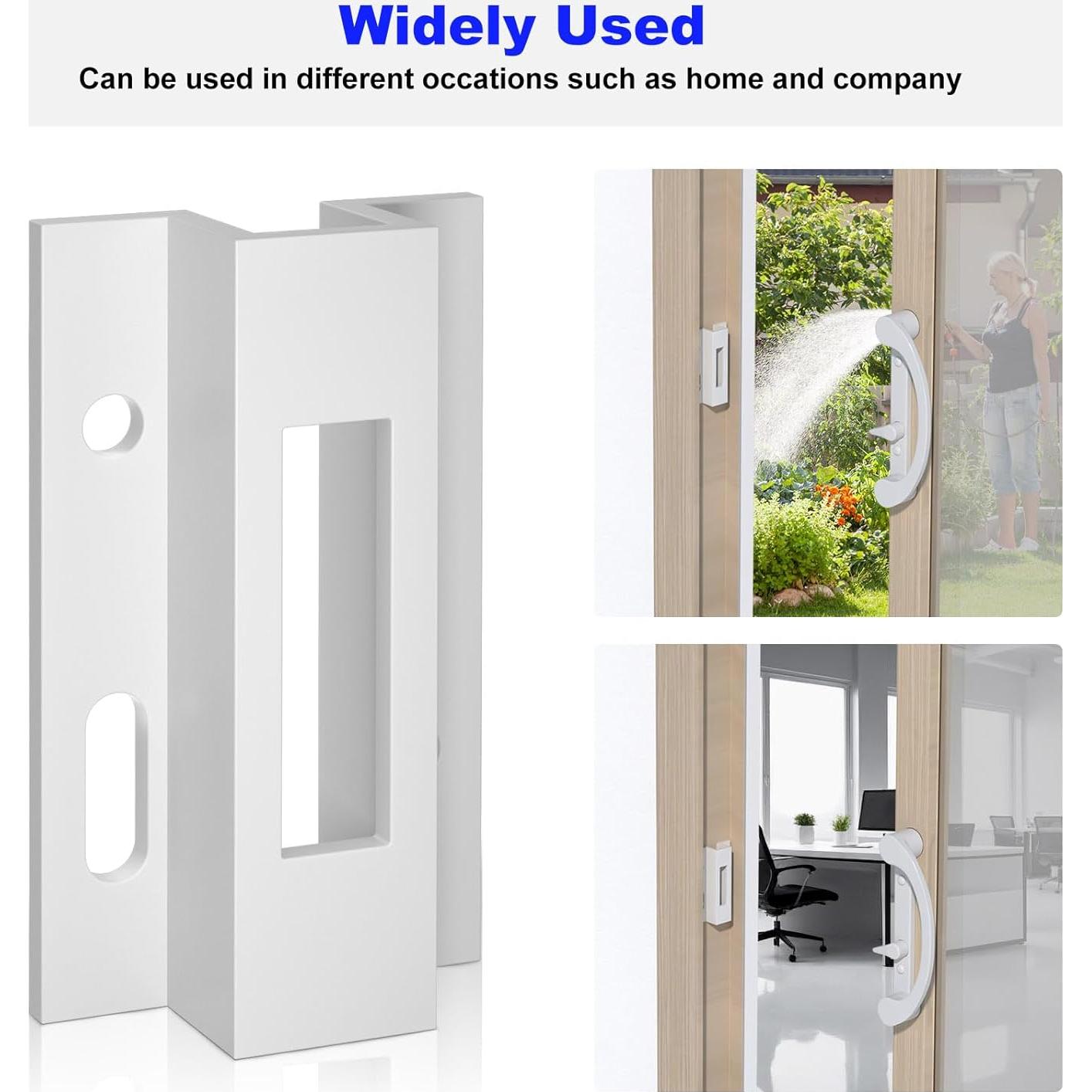 Pestillo de Puerta Corredera E2124 Misfart Aluminio Blanco