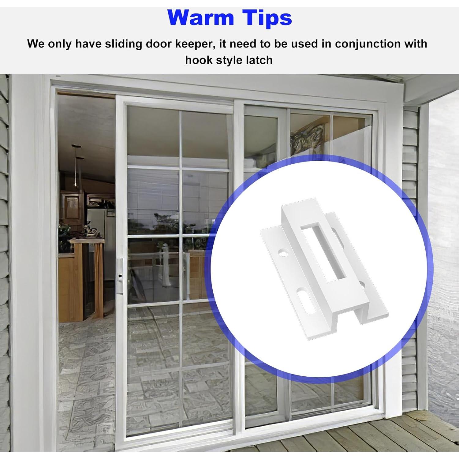 Pestillo de Puerta Corredera E2124 Misfart Aluminio Blanco