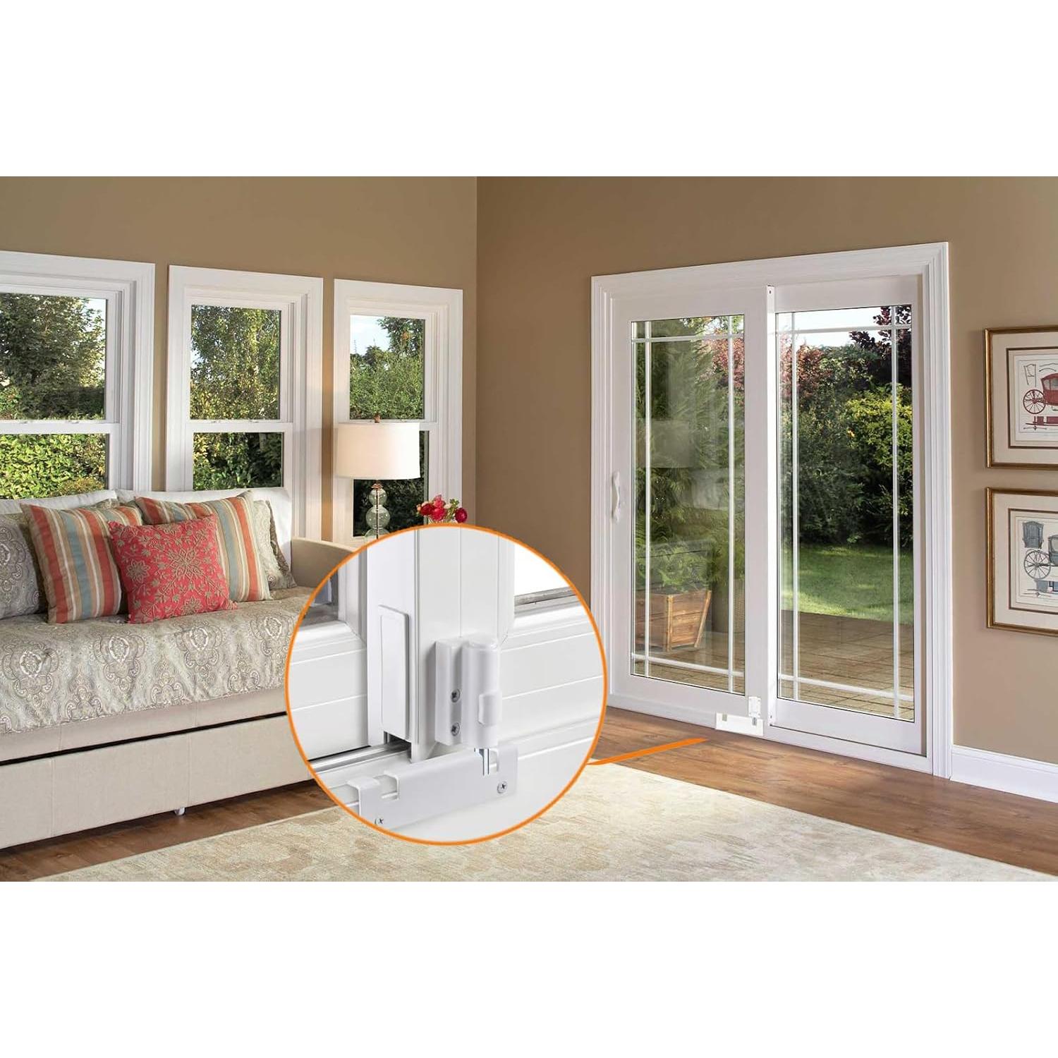 Cerradura de Seguridad para Puerta Corredera Lubentol 2 Pcs